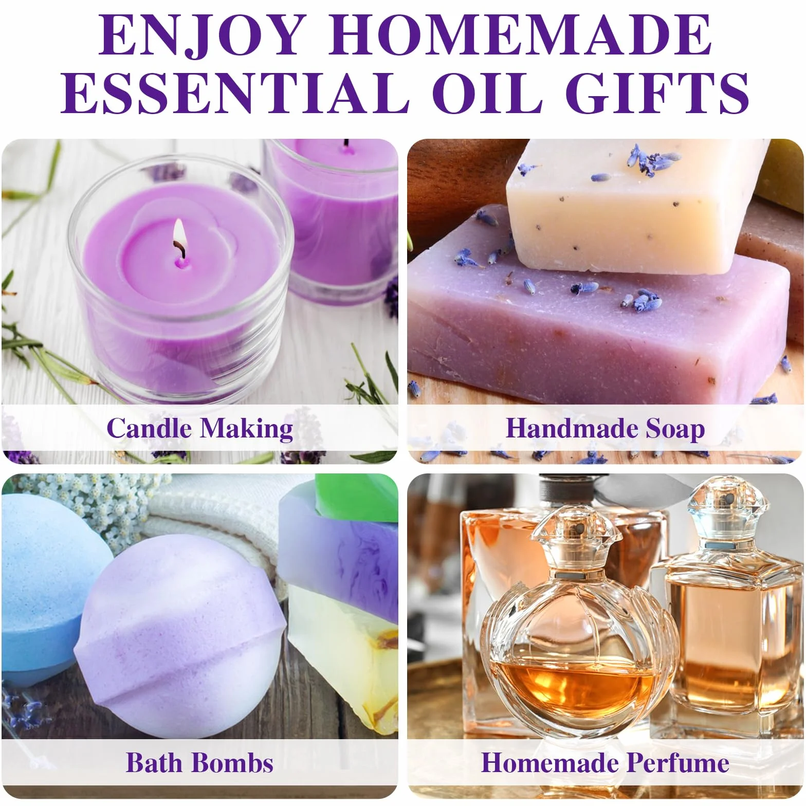 Aceite Esencial de Lavanda 100ML 100% Puro Natural para Aromaterapia, Cuidado de la Piel y Anti Acné