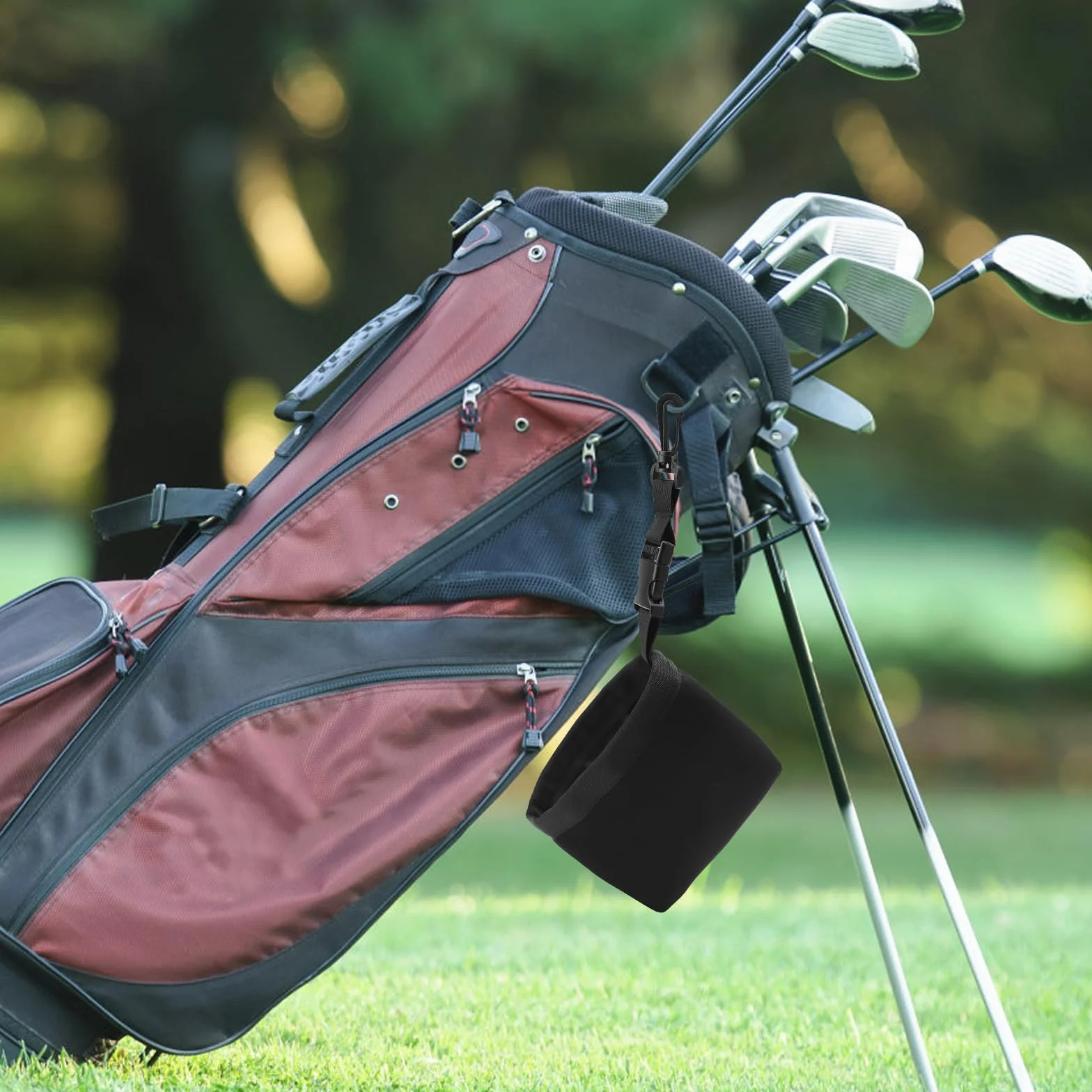 Bolsa de Limpieza para Palos de Golf y Pelotas de Golf Clip Desmontable Lavable a máquina Limpia