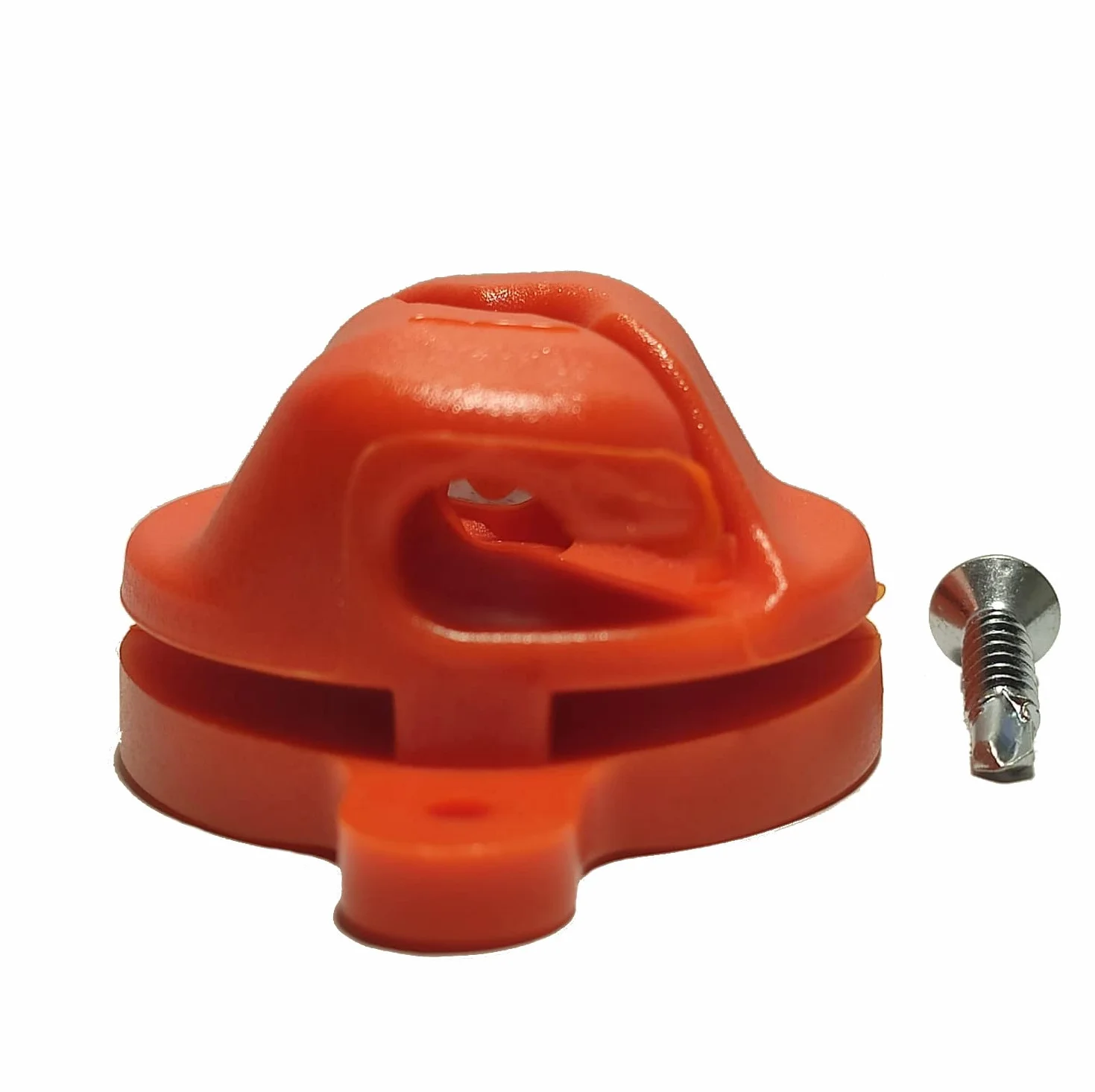 Pack de Ganchos universales antilesión para porterías de fútbol y Balonmano Color Naranja de Nylon inyectado con Tornillo autotaladrante Incluido