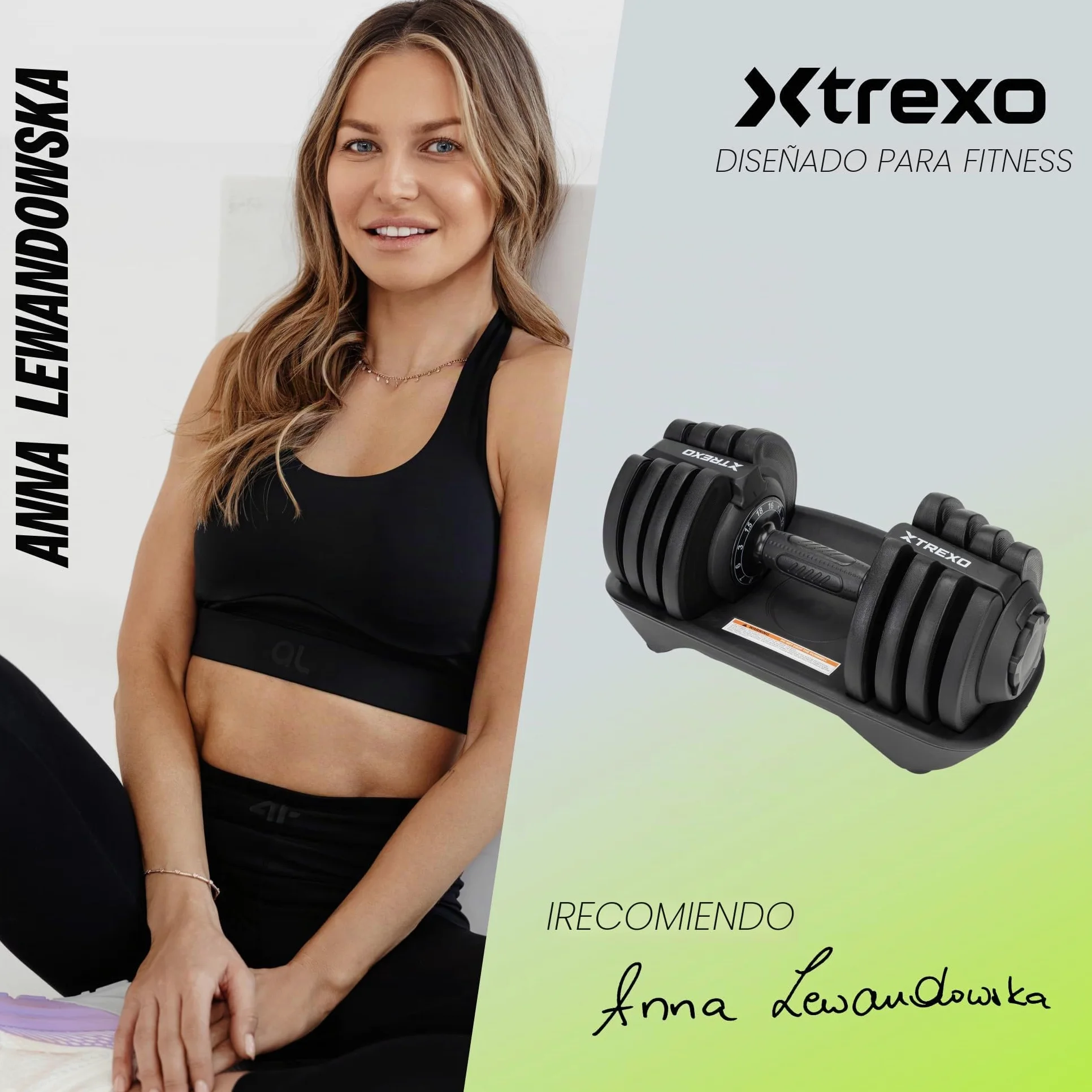 TREXO Mancuerna 18|24|32|40 kg con Pomo de Ajuste de Peso Mancuerna de Hierro para Fitness con Mango Ergonómico Antideslizante