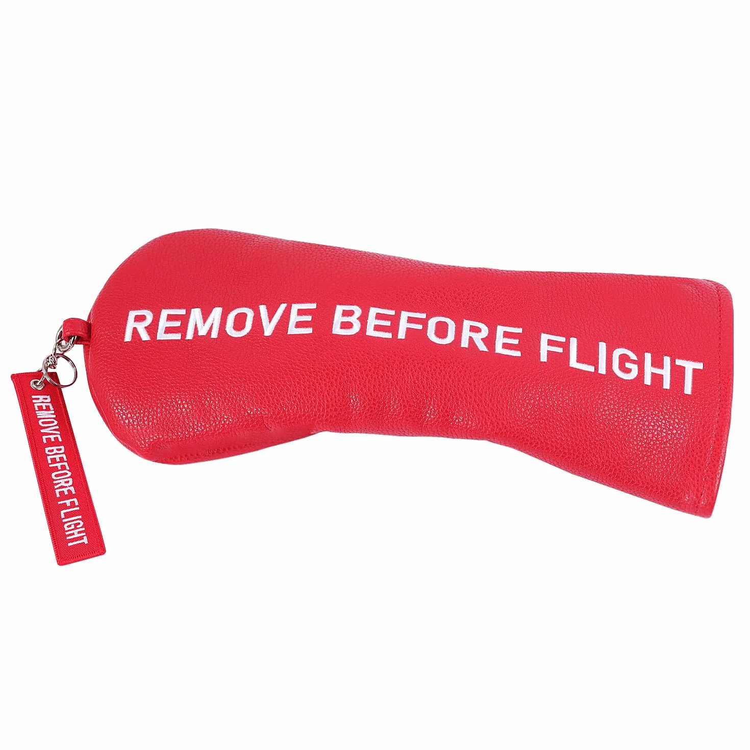 Funda roja para cabeza de golf con diseño de quitar antes de vuelo para palo de conductor