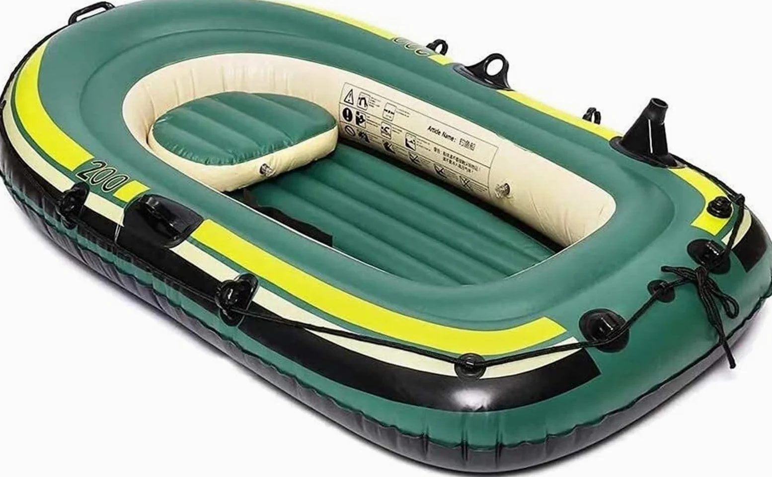 Kayak Inflable Doble Bote de plástico Kayak Bote de Pesca Bote Inflable Bote de Goma Espesado 188X108cm