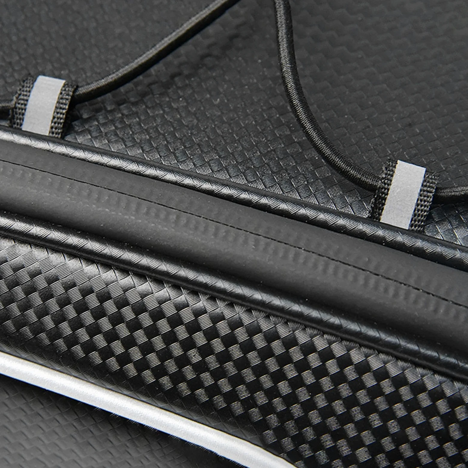 Bolsa trasera para portabicicletas Paquete de baúl de 8L para bicicleta | Bolsas de viaje para bicicletas resistentes al agua con tira reflectante Accesorio de ciclismo para motocicletas