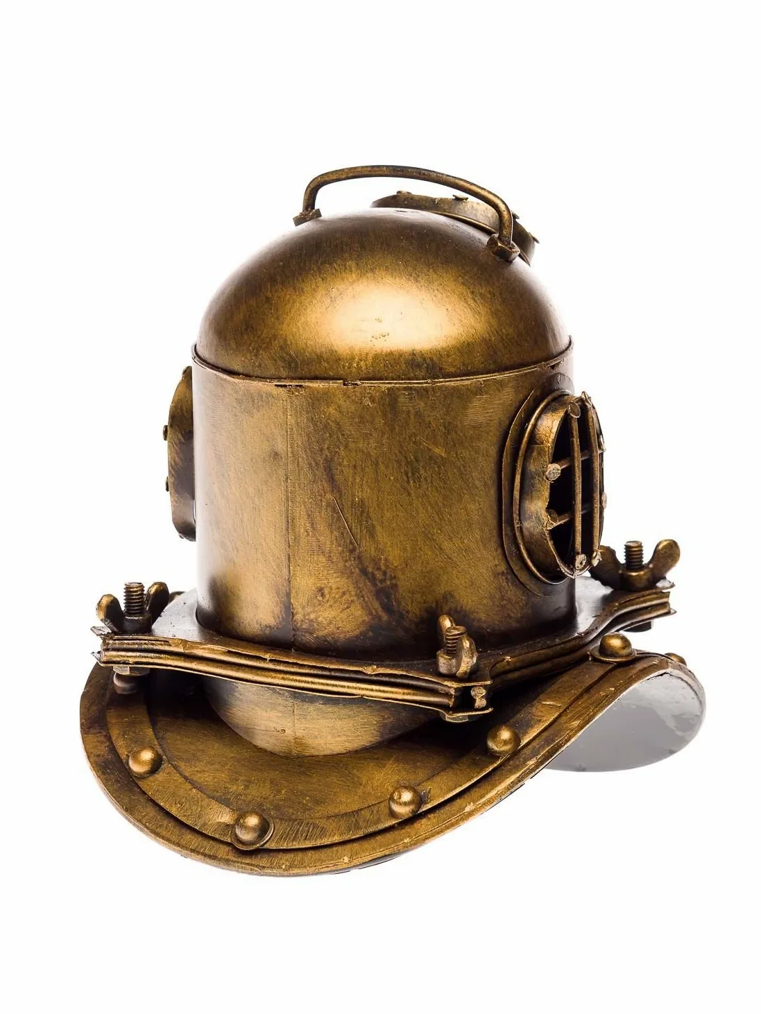 aubaho Casco de Buceo immersione subacquea Metal decoración 18cm Maritim Campana