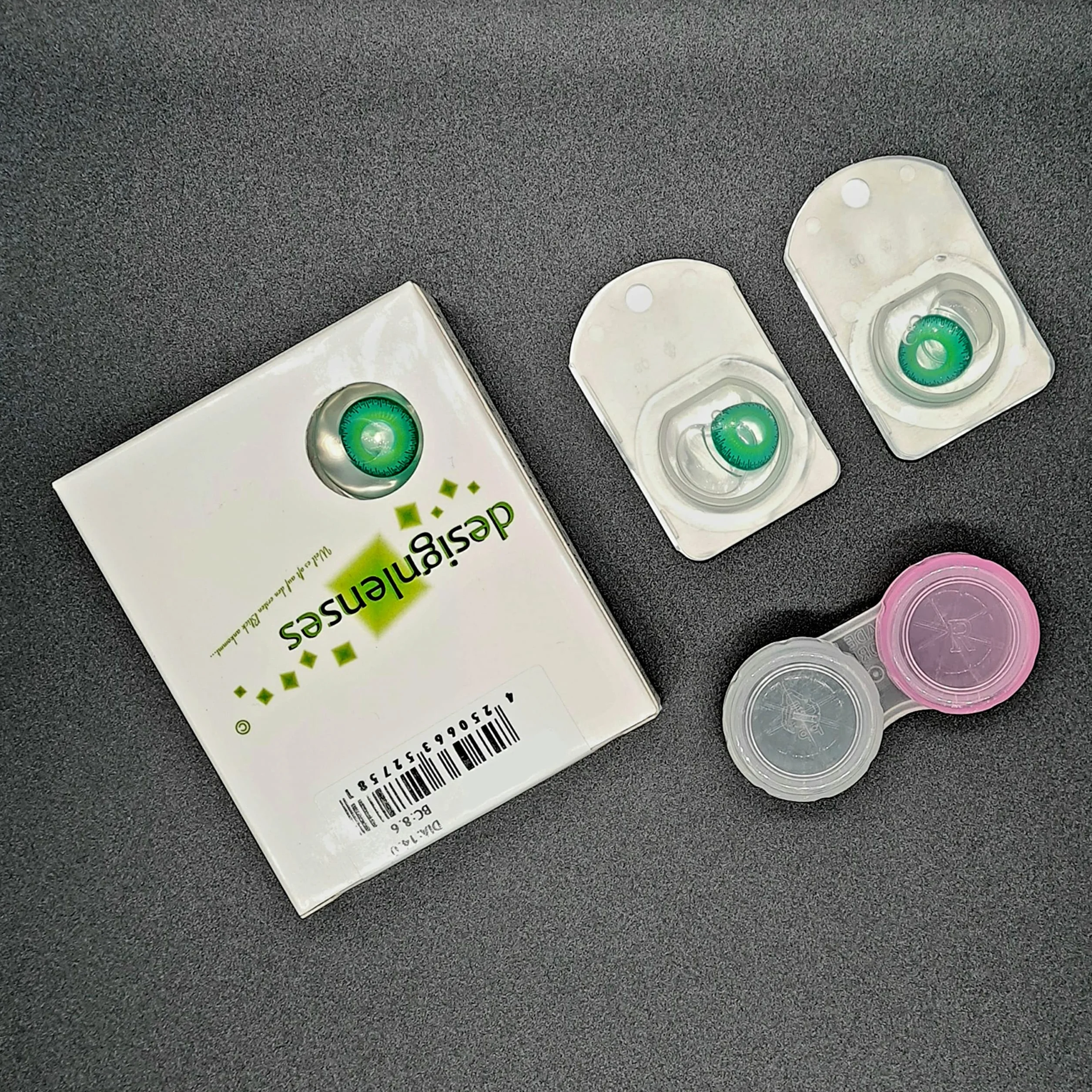 Lentillas de color verde Cosplay Halloween disfraces duende sin graduación Green Elfe