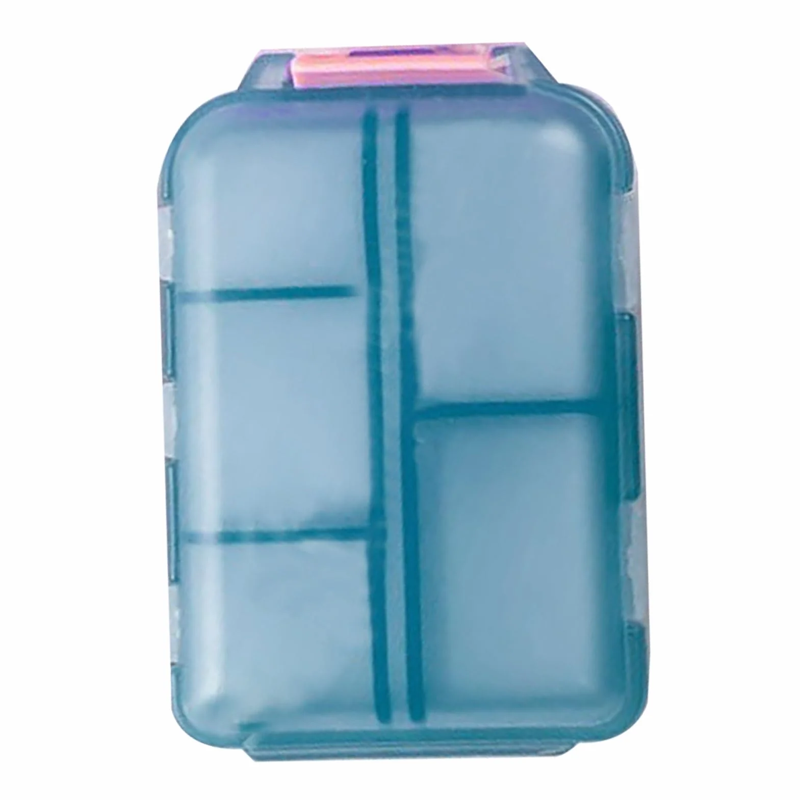 Organizador de Pastillas pequeño, Almacenamiento de Doble Capa con 147 Etiquetas artesanales, 10 Compartimentos, Tableta cápsula de Viaje para Farmacia de Bolsillo Transparente Verde