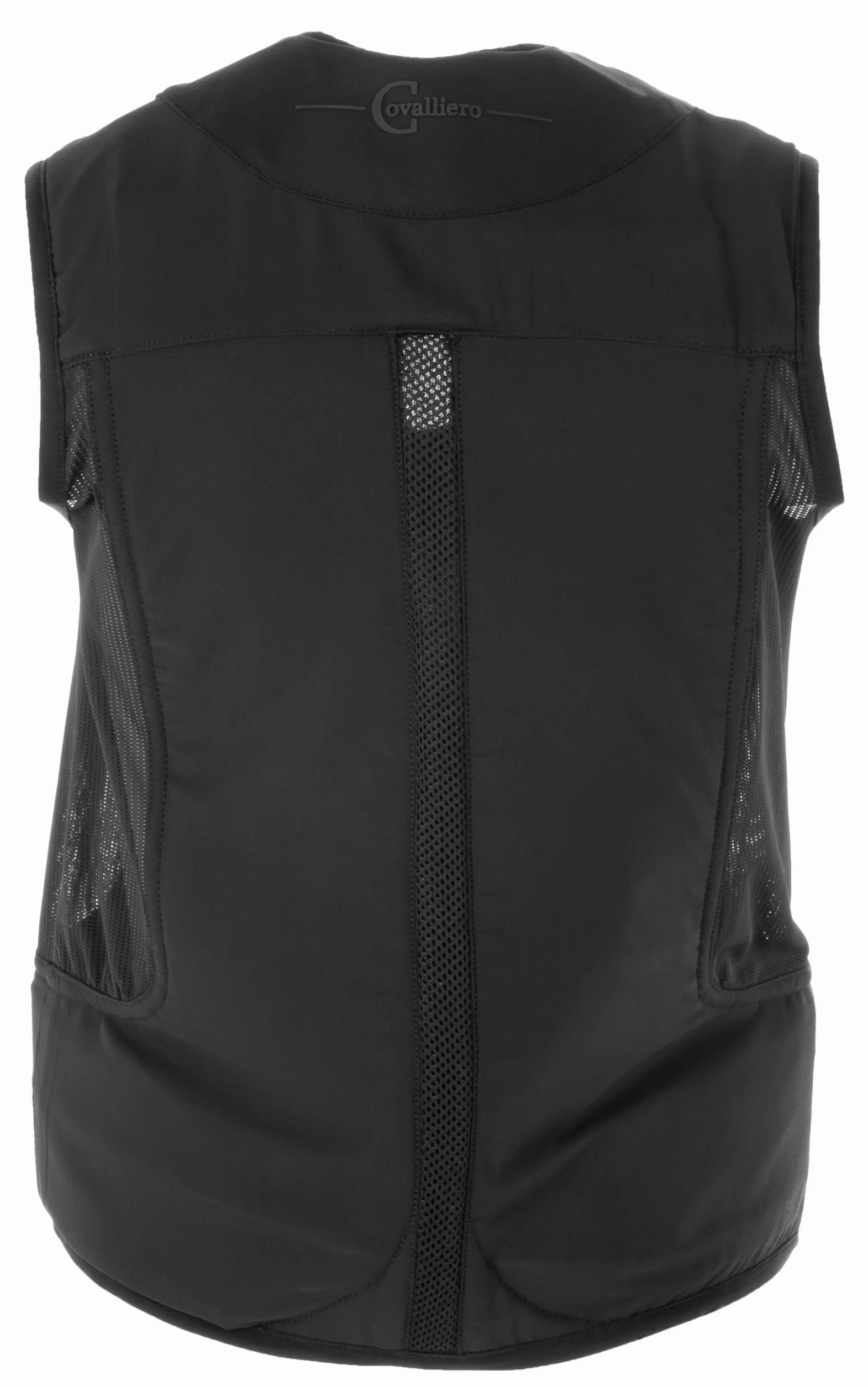 Covalliero Chaleco de seguridad Manege, chaleco de seguridad, protector, M, 165-170 cm, nailon, negro, jinete, incluye cartucho