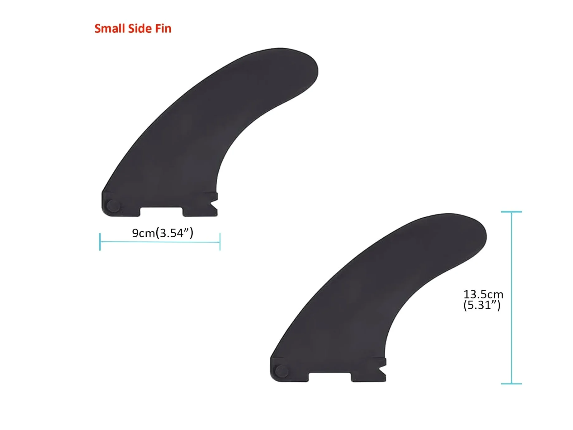 Reemplazo de Aletas for Tablas de Paddle Surf inflables, Accesorio de Tabla de Paddle Surf con Aletas de Bloqueo rápido (a Elegir Entre Aletas centrales o Laterales)(White Center Fin)