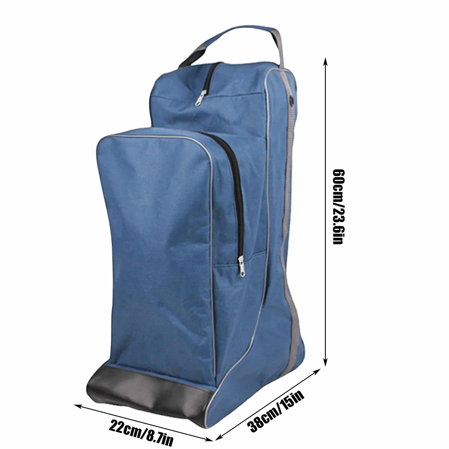 Torba na sprzęt jeździecki, elegancka torba na buty jeździeckie, lekki stojak na buty jeździeckie, 60x38x22 cm