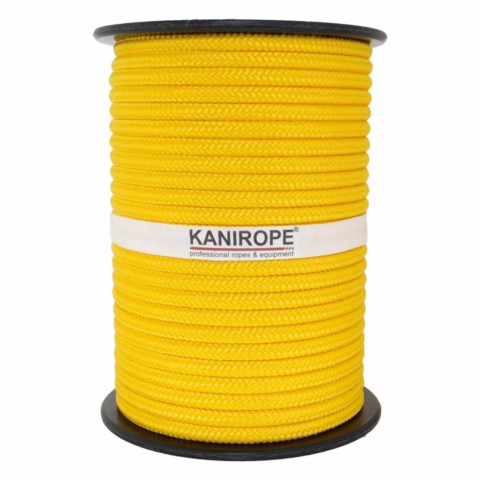 Cuerda náutica PP 8 mm 100 m Color amarillo (0120) trenzado polipropileno