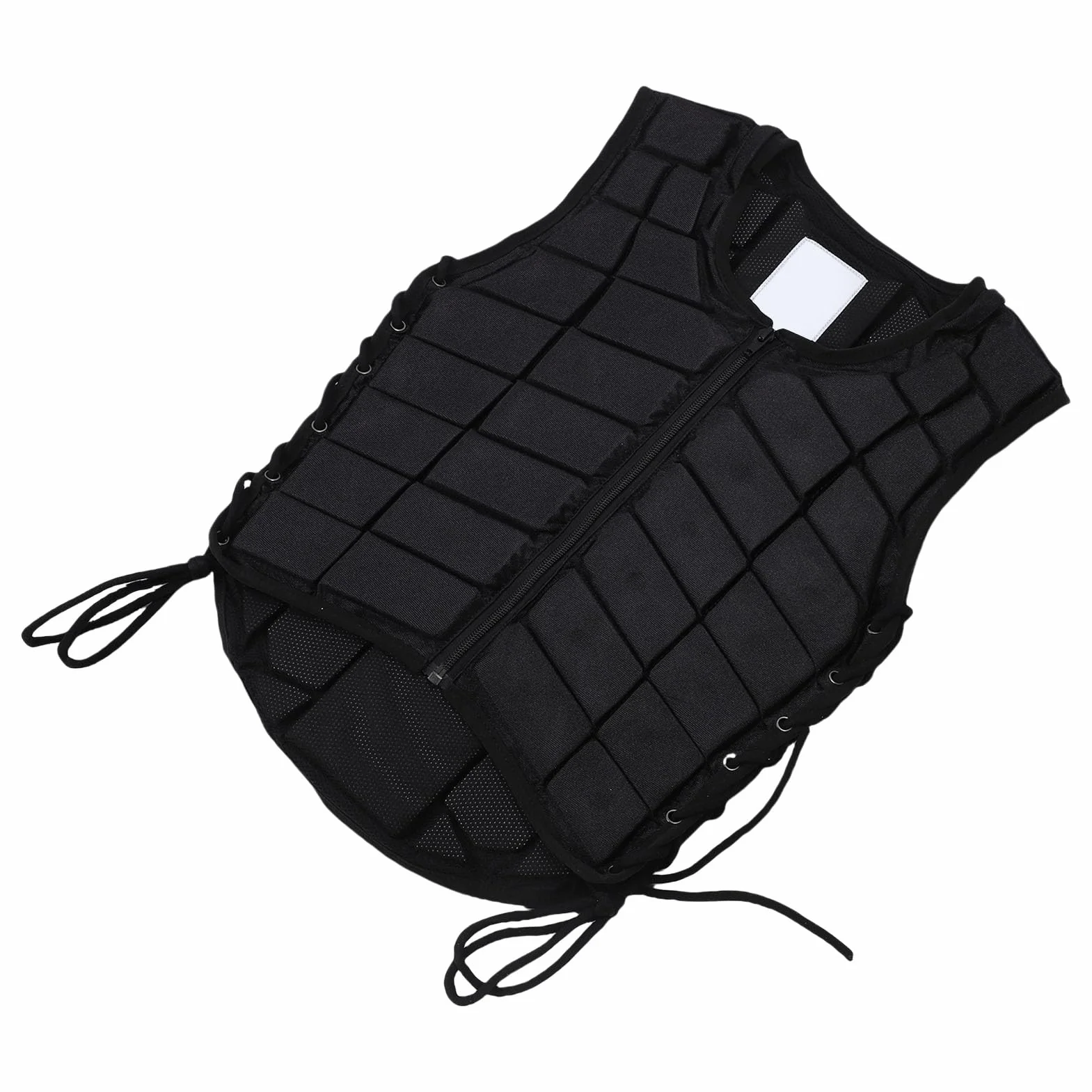 RiToEasysports Chaleco para Montar a Caballo para Niños, Chaleco Protector Ecuestre de Caballos de Cabello Absorción de Choque con Lados Ajustables Cierre de Cremallera Forro Transpirable para
