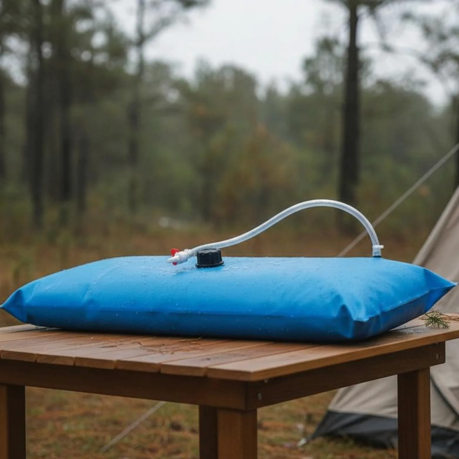 Bolsa de Agua de PVC Impermeable Depósito Agua Plegable Resistente para Campo
