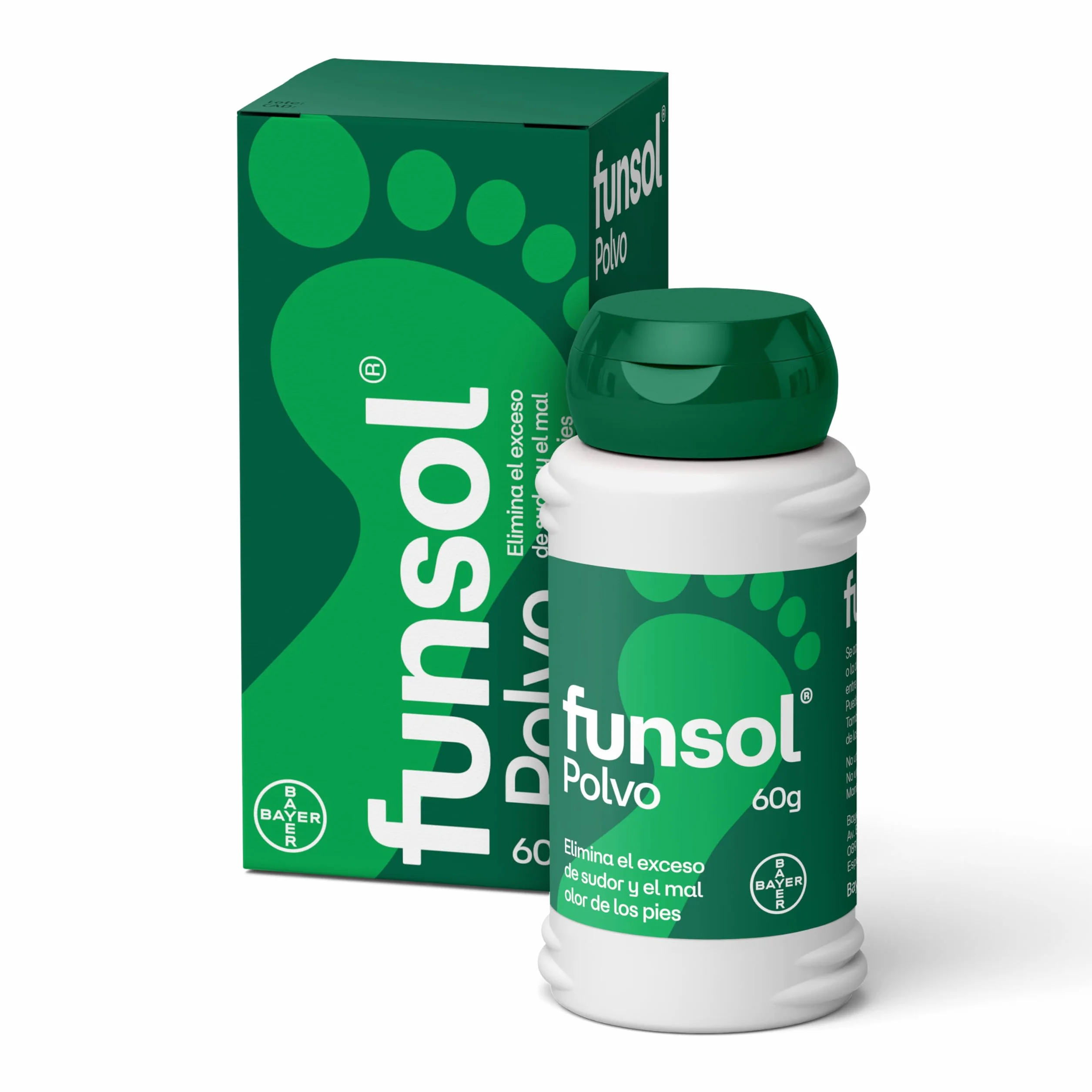 Funsol Desodorante para Pies en Polvo 60 g Reduce Sudor Excesivo Elimina Mal Olor