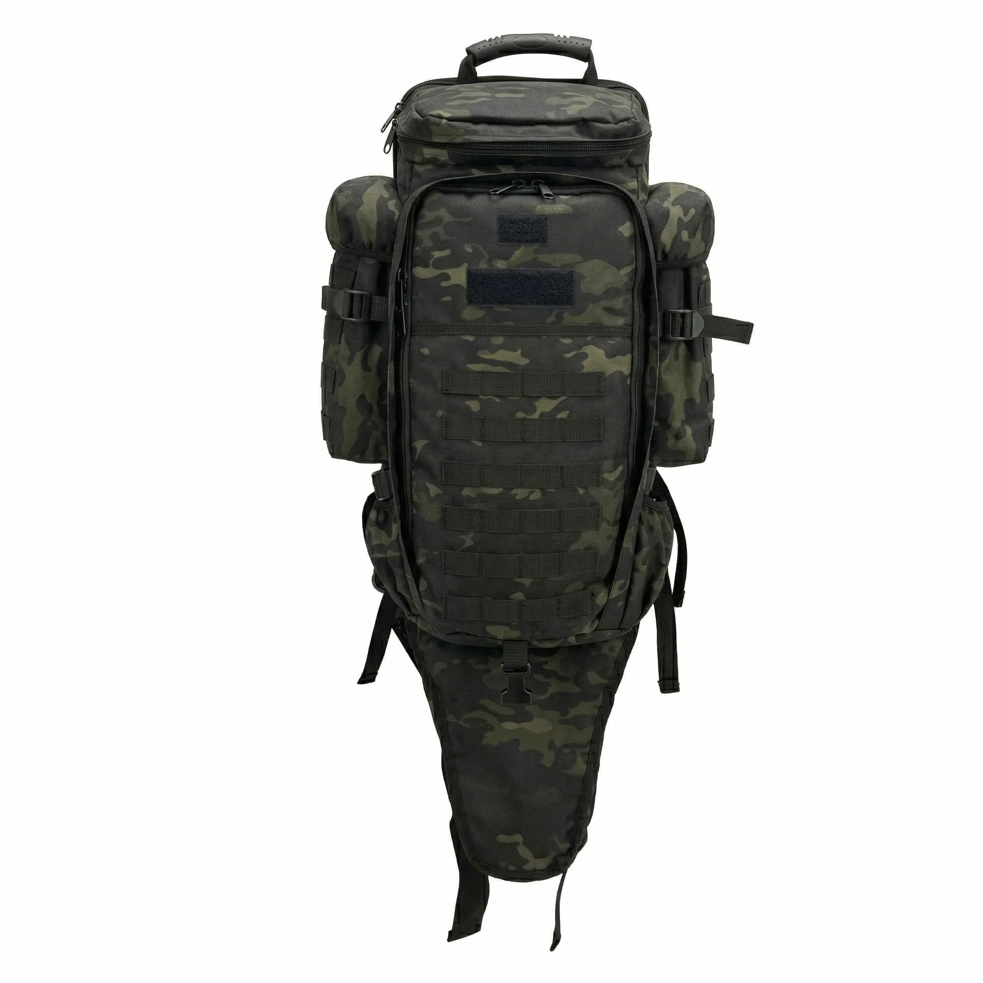 Alephnull Mochila táctica para Rifle Bolsa telescópica Doble para Armas 86-112 cm Funda Impermeable para Rifle Compatible con MOLLE para Caza, Tiro, Pesca, Senderismo, Trekking y Acampada