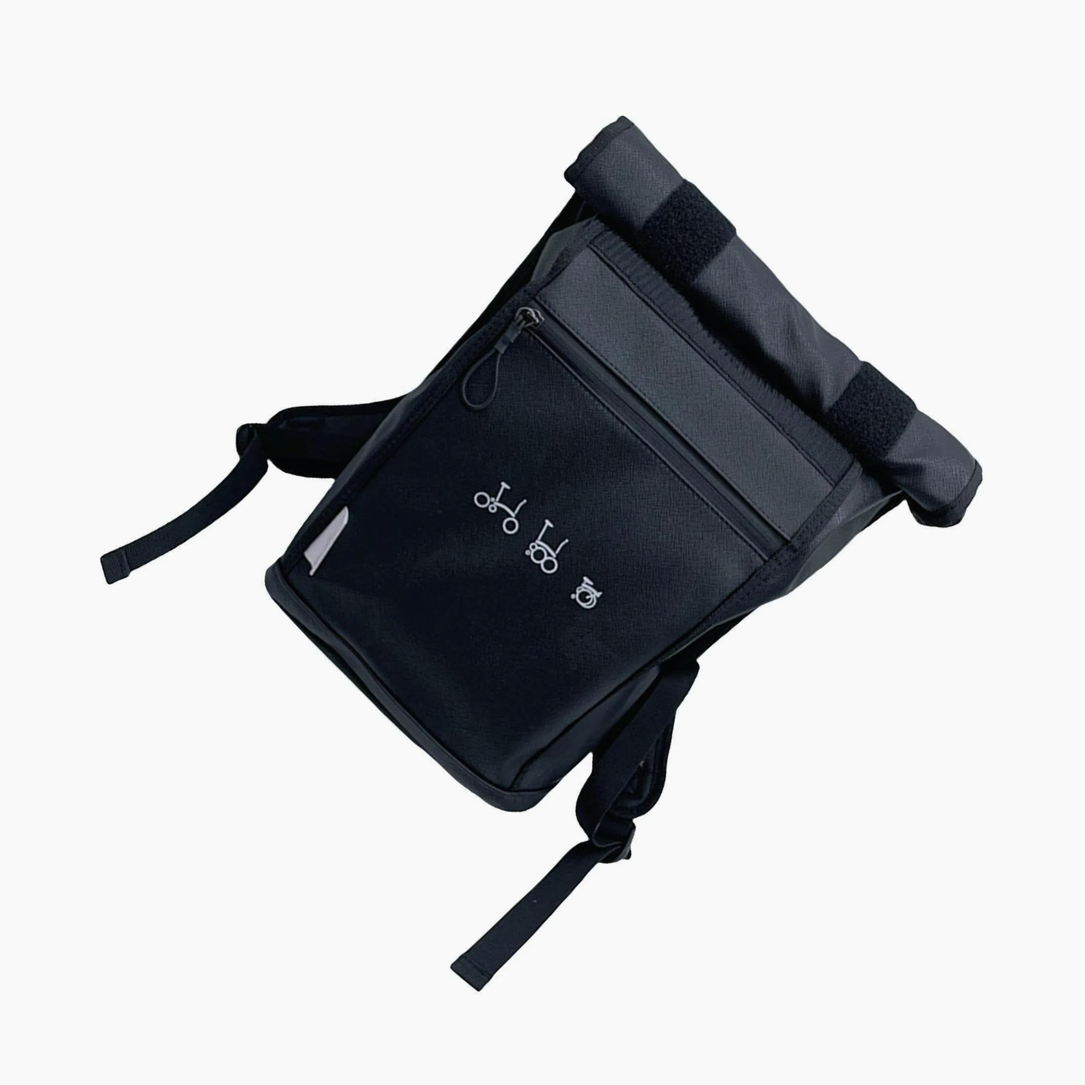 Cesta delantera plegable para bicicleta, elegante y desmontable, ideal para mochilas de bicicleta y almacenamiento de accesorios de ciclismo al aire libre, con funda