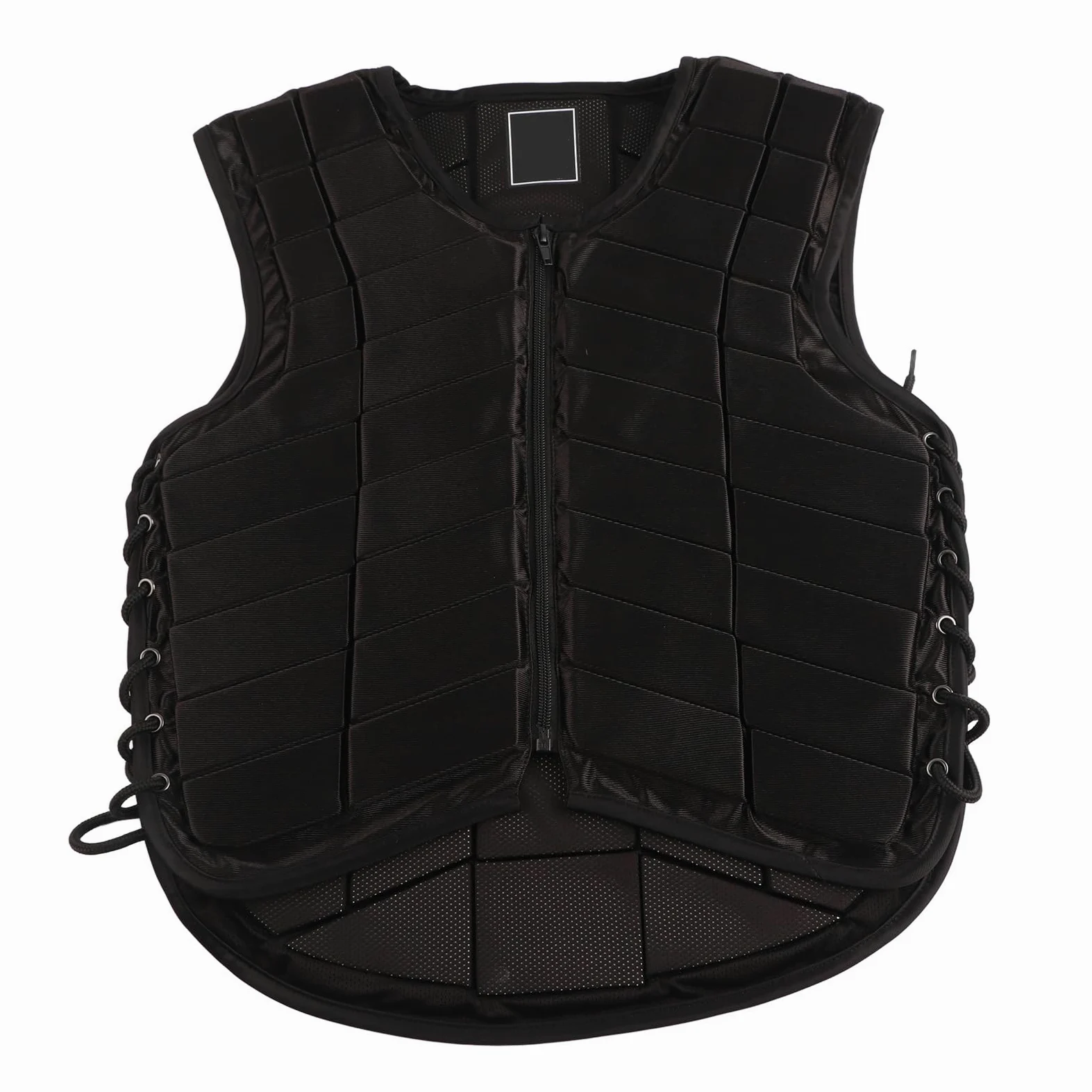 Chaleco Ecuestre Armadura Protectora para Montar a Caballo Adultos Equipo de Seguridad con absorción de Impactos Chaleco para Montar de Espuma de Nailon Negro para Deportes