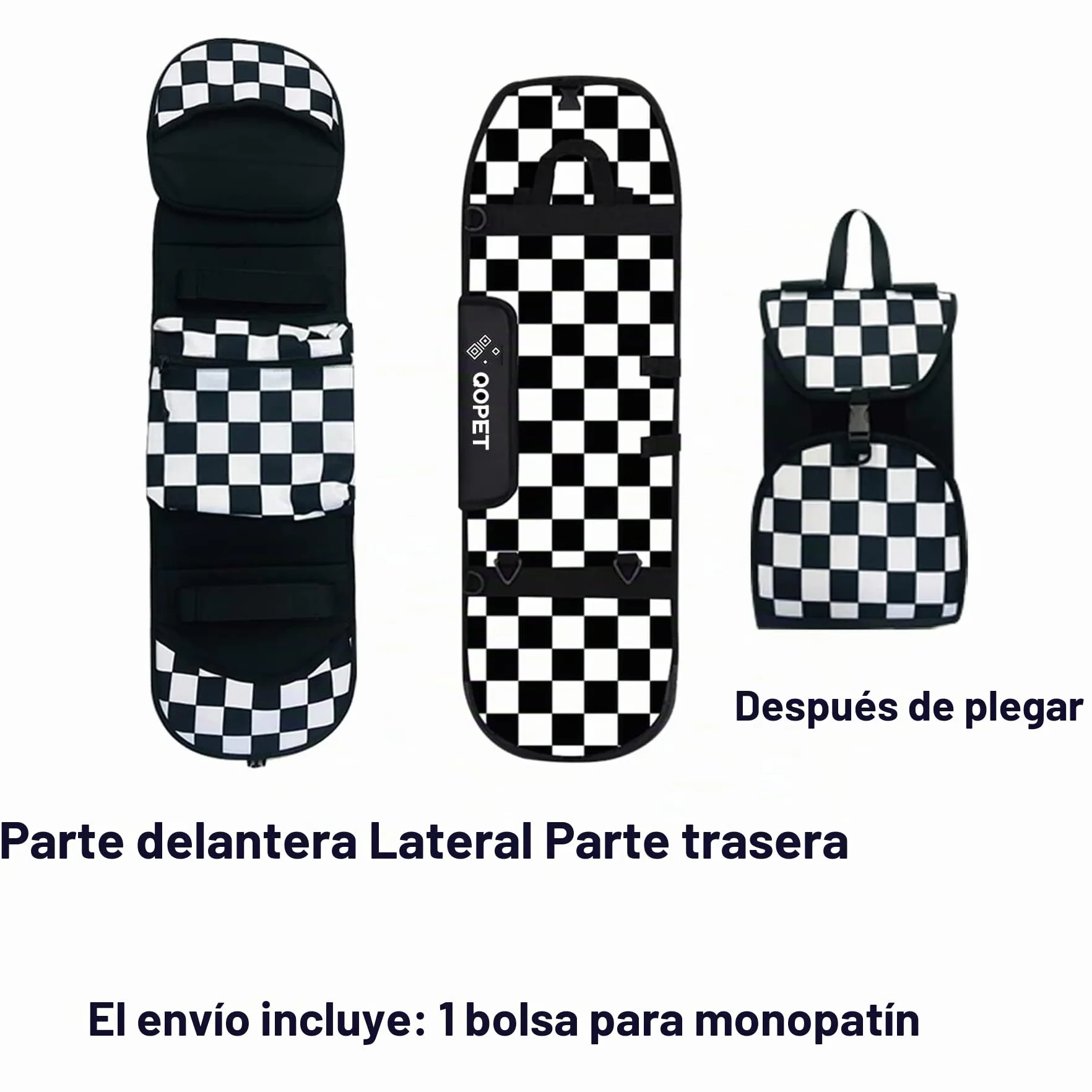 Bolso para patinetas de Oxford 900D acolchado, bolsa para patinetas Cruiser, bolsa para patinetas eléctricas, mochila impermeable para patinar