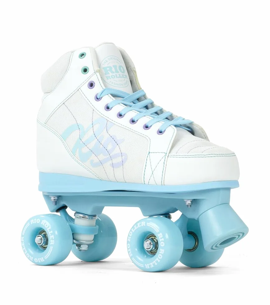 Rio Roller Lumina - Patines con Ruedas (Blanco/Azul)