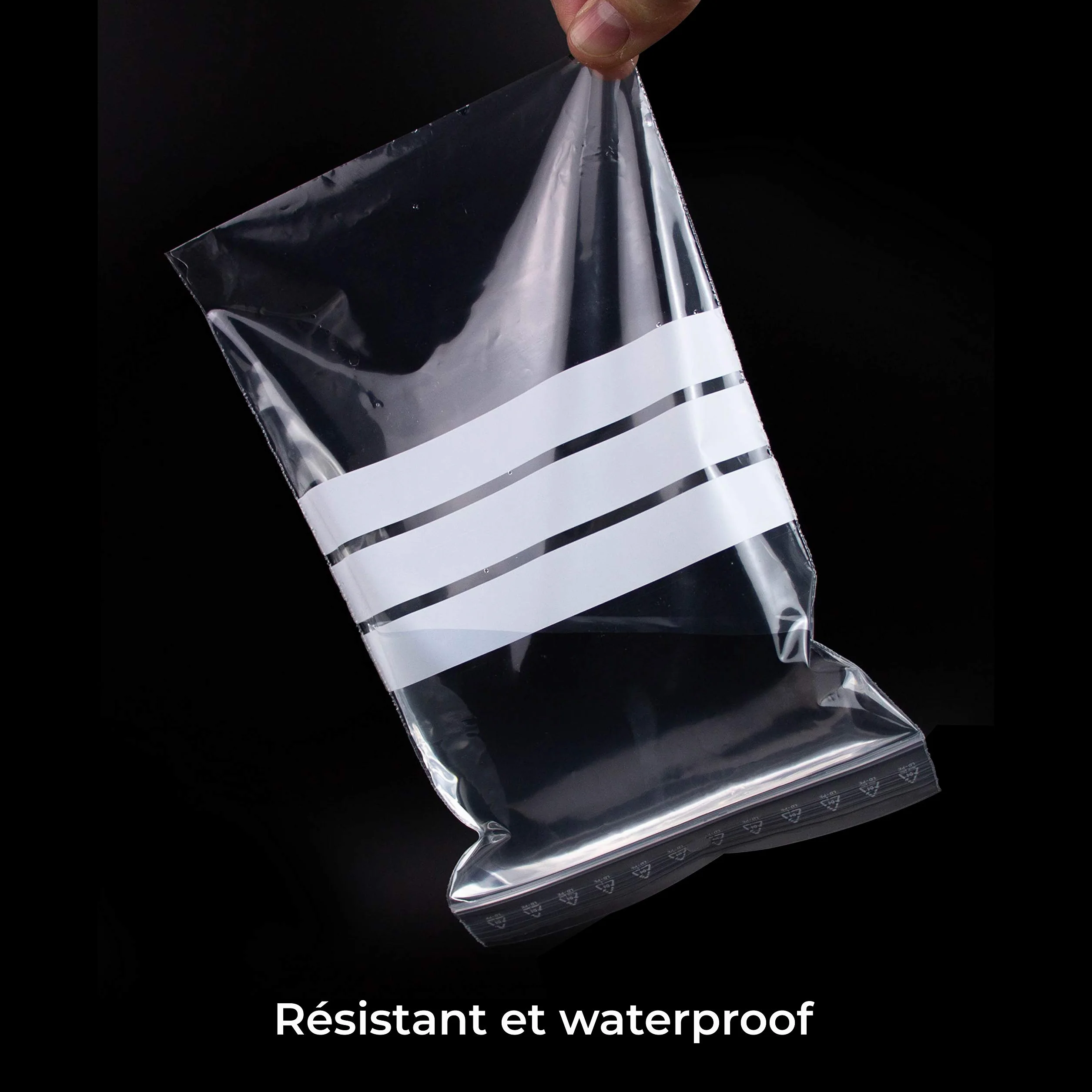 Bolsas transparentes con cierre zip, plástico apto para alimentos, 100 unidades, 12 x 18 cm