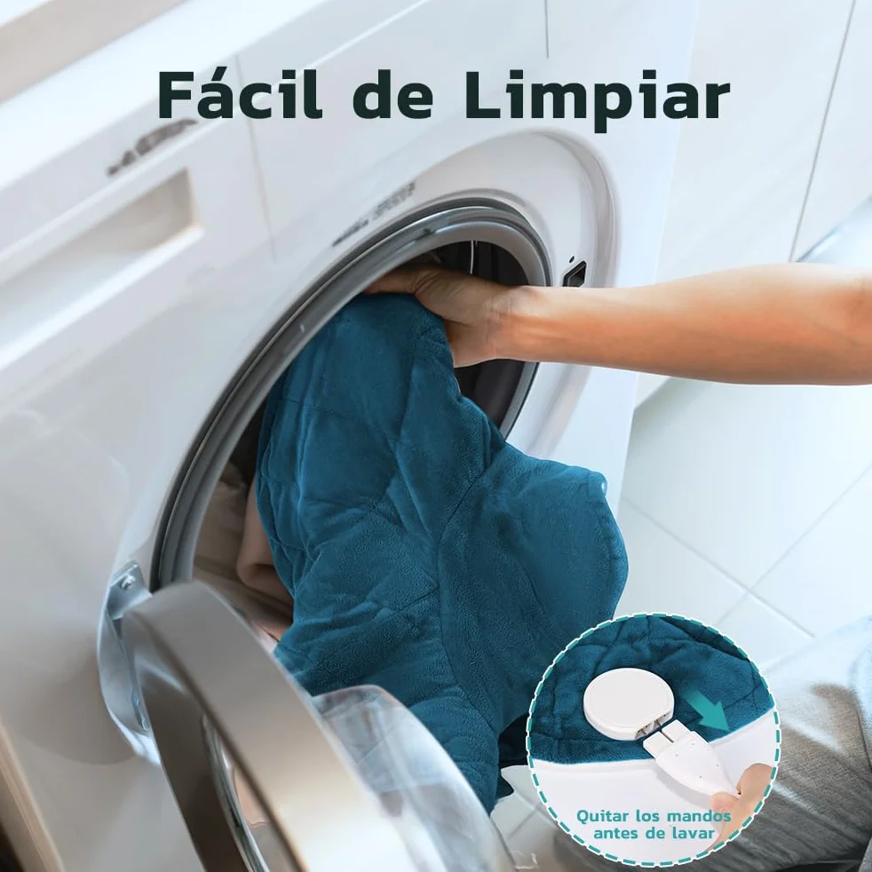 Almohadilla Térmica Cuello Calentamiento Rápido Temperatura Ajustable 40-60°C Apagado Automático Lavable 55x45