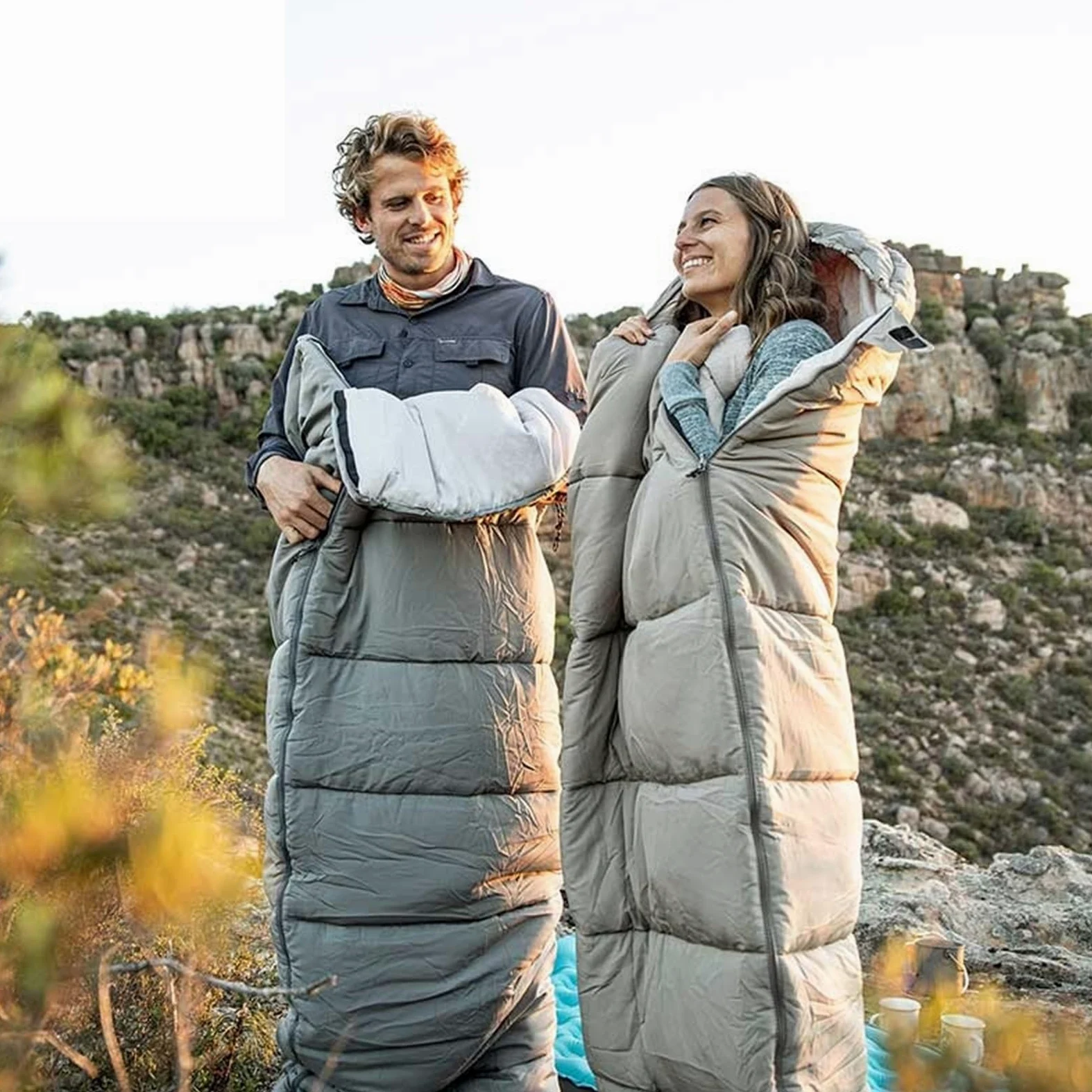 Saco De Dormir Camping Saco de Dormir Ligero, Saco de Dormir Doble for Acampar, Saco de Dormir de Invierno Lavable a máquina para Senderismo, Mochilero