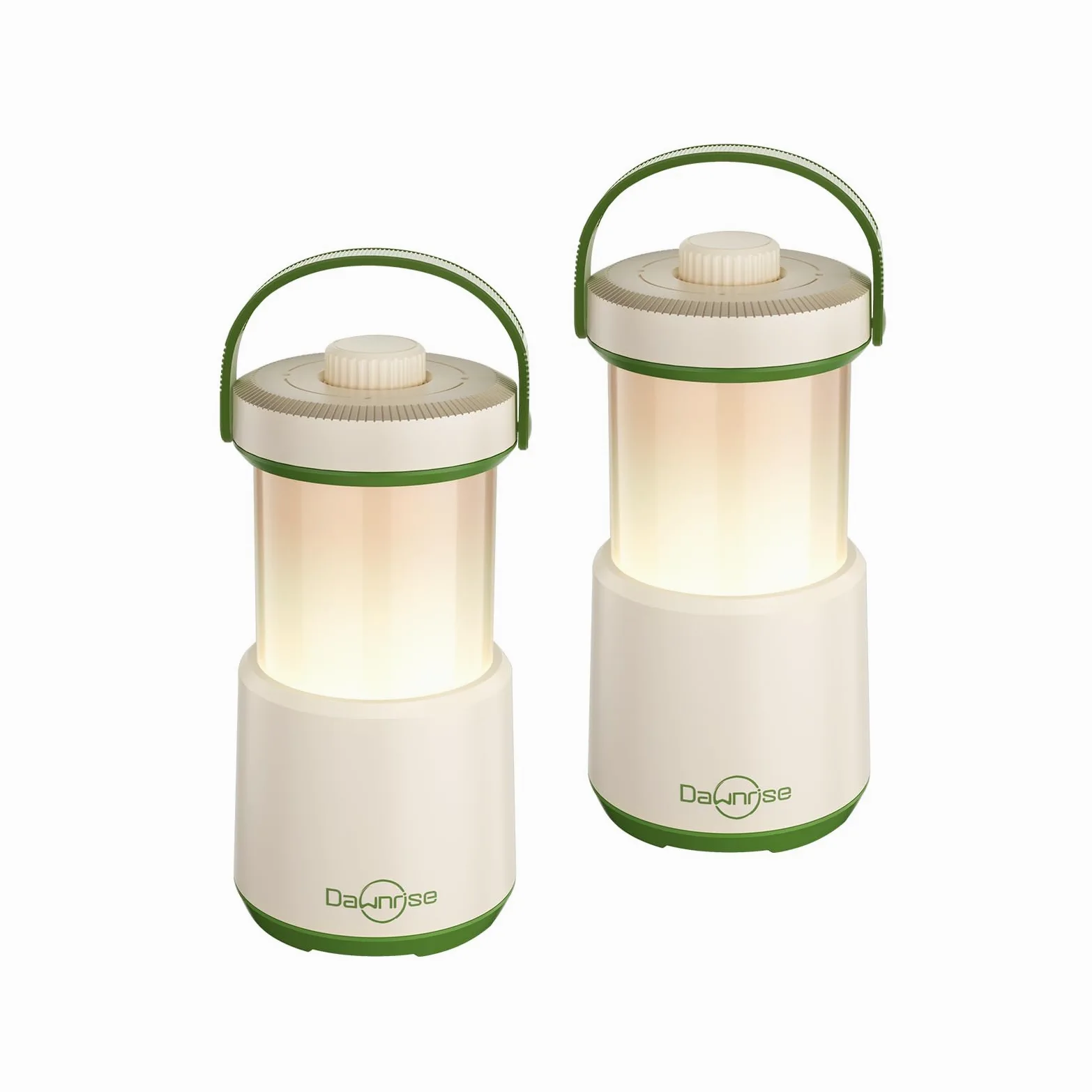 Dawnrise 2 faroles LED recargables para camping, luz 5 en 1 con 750 lúmenes, linterna portátil con luz roja, luz de emergencia IPX4 para huracán, cortes de energía, hogar, senderismo