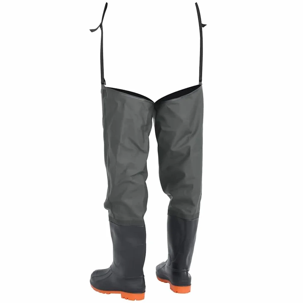 Botas altas de agua de pesca verde oscuro