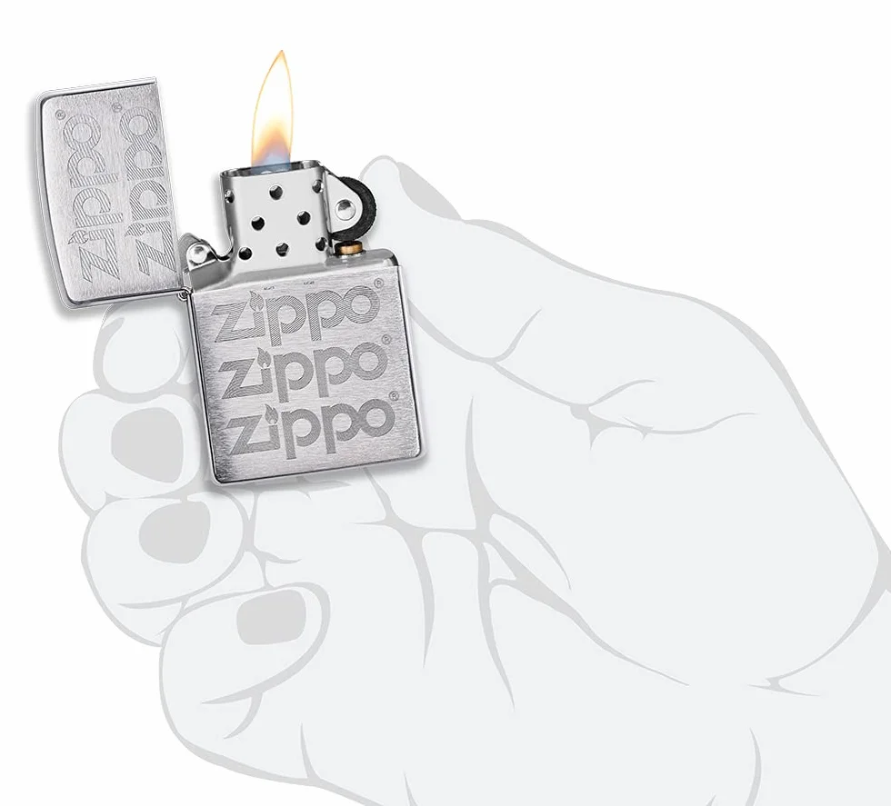 Zippo Encendedor a Prueba de Viento Recargable Cromo Cepillado