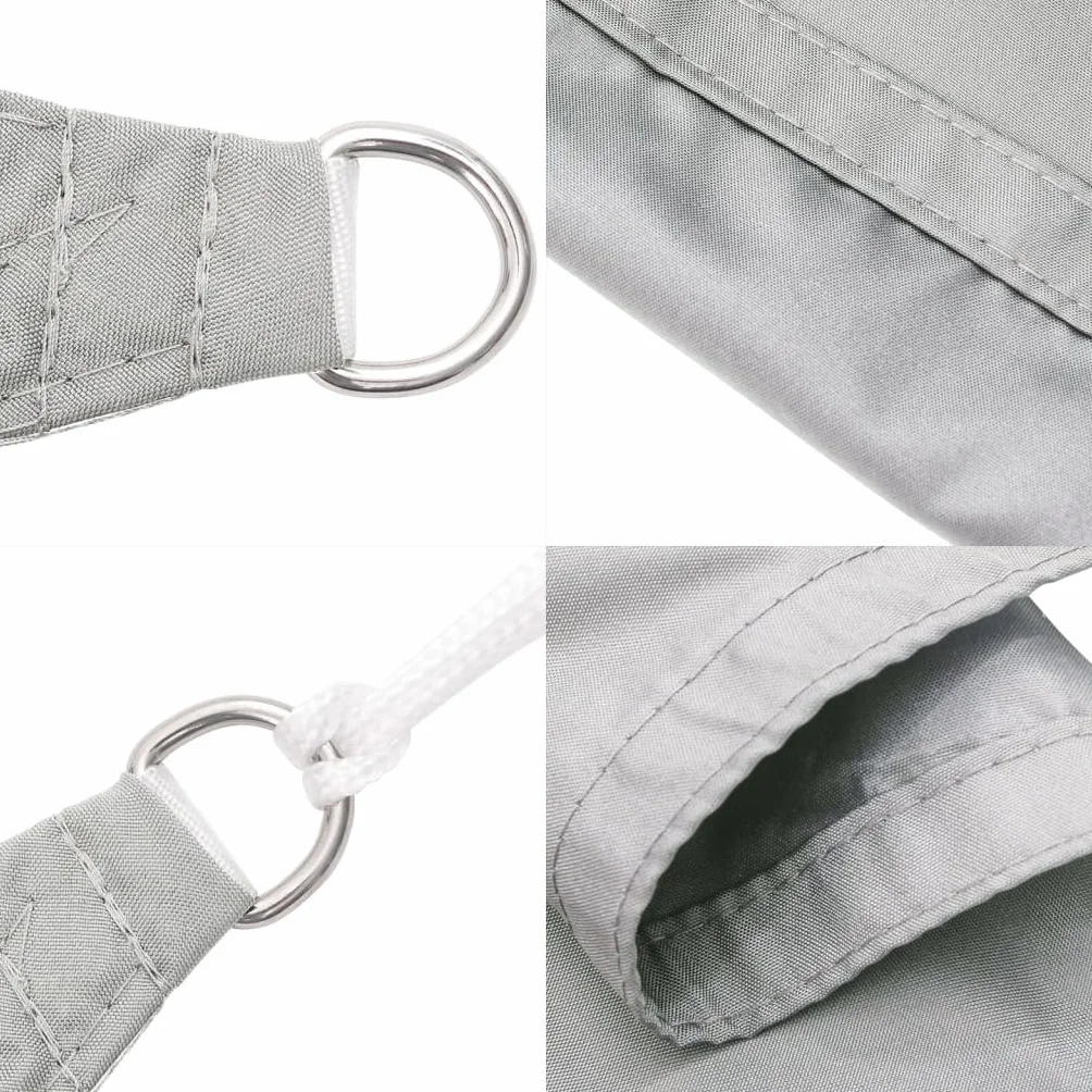 vidaXL Toldo de Vela poliéster Oxford 100% Gris Claro 2,5x2,5x3,5 m, toldo, Parasol, Carpa, toldos, parasoles, Carpas, entoldado, entoldados