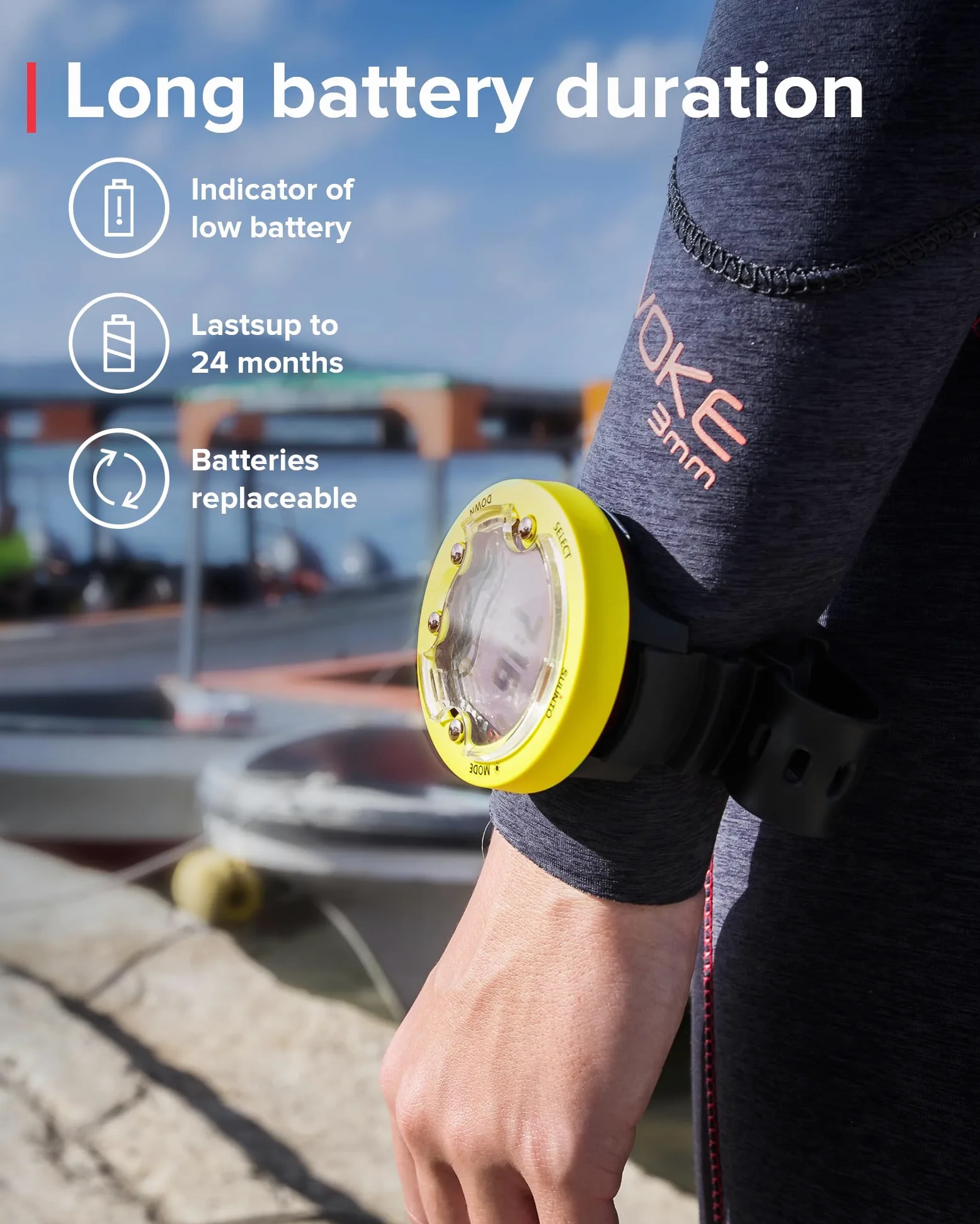 SUUNTO Zoop Novo - Ordenador de buceo de muñeca, color amarillo limón