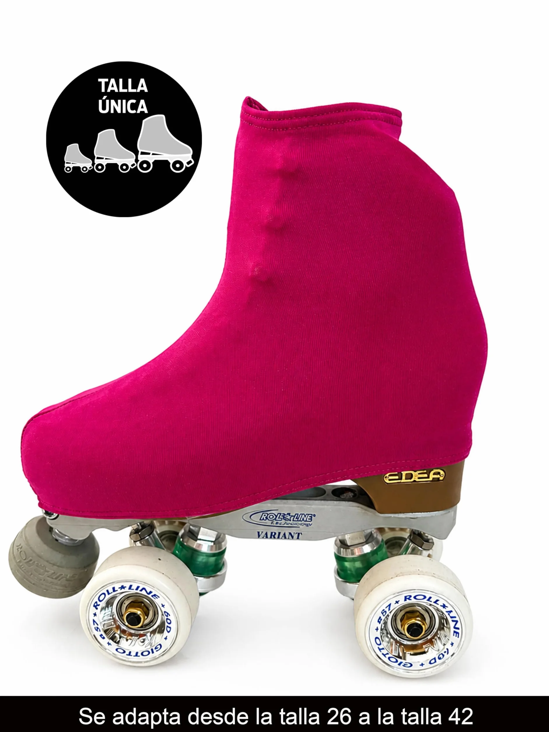 CRL Genérico Cubre patín para niña y Mujer, Funda PatinSkate, Professional Skating, Patinaje Hielo,artístico o en línea. 180 Densidad. Talla Universal Adulto y niños. Color Fucsia