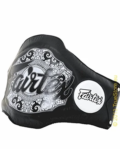 Fairtex Champion BPV2 Cinturón de entrenamiento Muay Thai negro