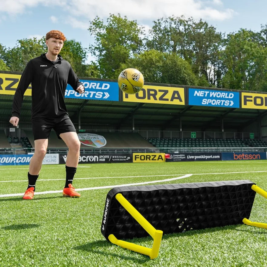 FORZA Balón de fútbol con control táctil ponderado [450 g] | Balón de entrenamiento duradero tamaño 3 para entrenamiento de precisión, coordinación y reacción