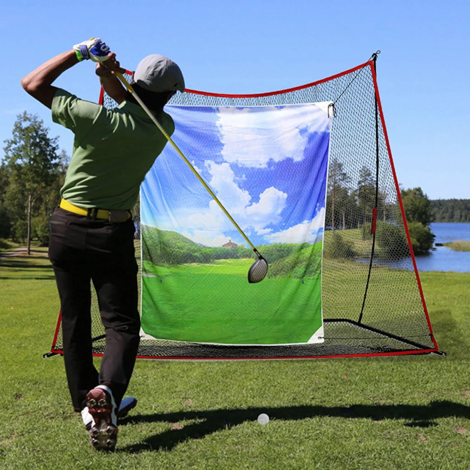 Equipo de Entrenamiento de Golf Plegable de Bajo Ruido Repuesto Red de Golf