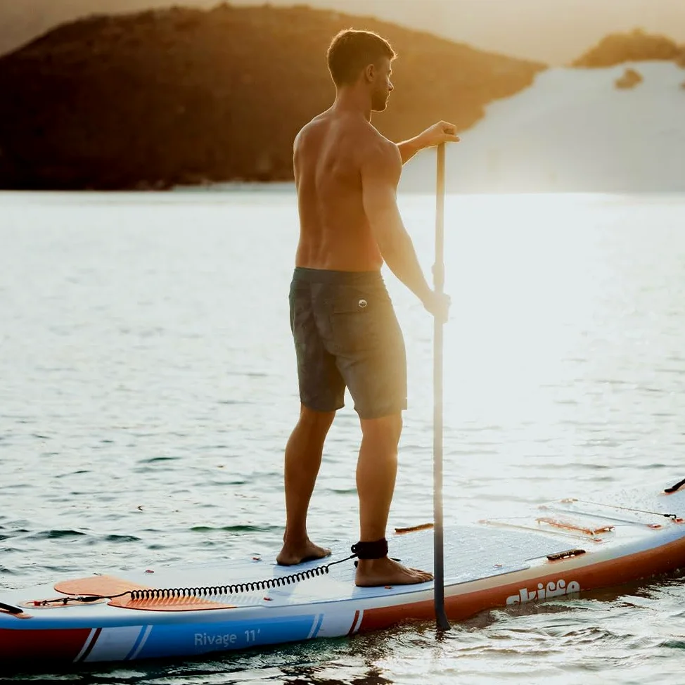 Skiffo Rivage Sunrise 11' – Sup Inflable 2 en 1 Kayak Completo – 335 x 86 x 15 cm – MAX 160 kg – Estable y versátil – Diseño único