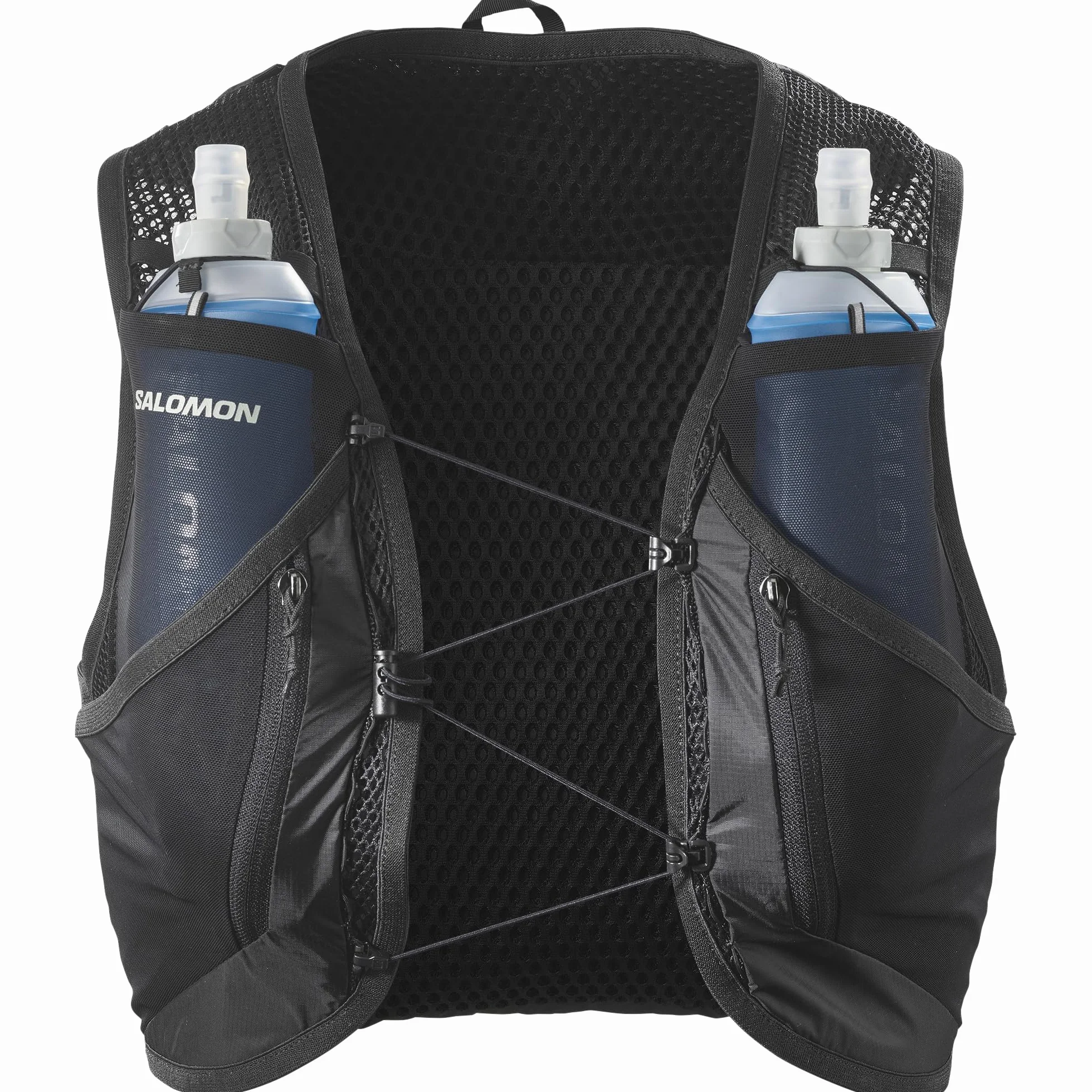 Salomon Active Skin 12 Set, Bolsillos Pecho hidratación, Comodidad SensiFit, Almacenamiento senderos Ultra Seguro