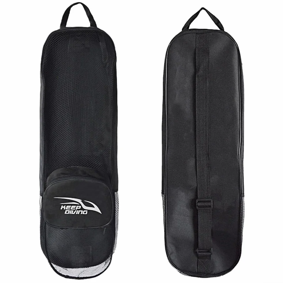 DAZZLEEX Bolsa de malla resistente para buceo, natación, aletas de esnórquel, aletas, engranajes subacuáticos, 72 x 22 x 12 cm