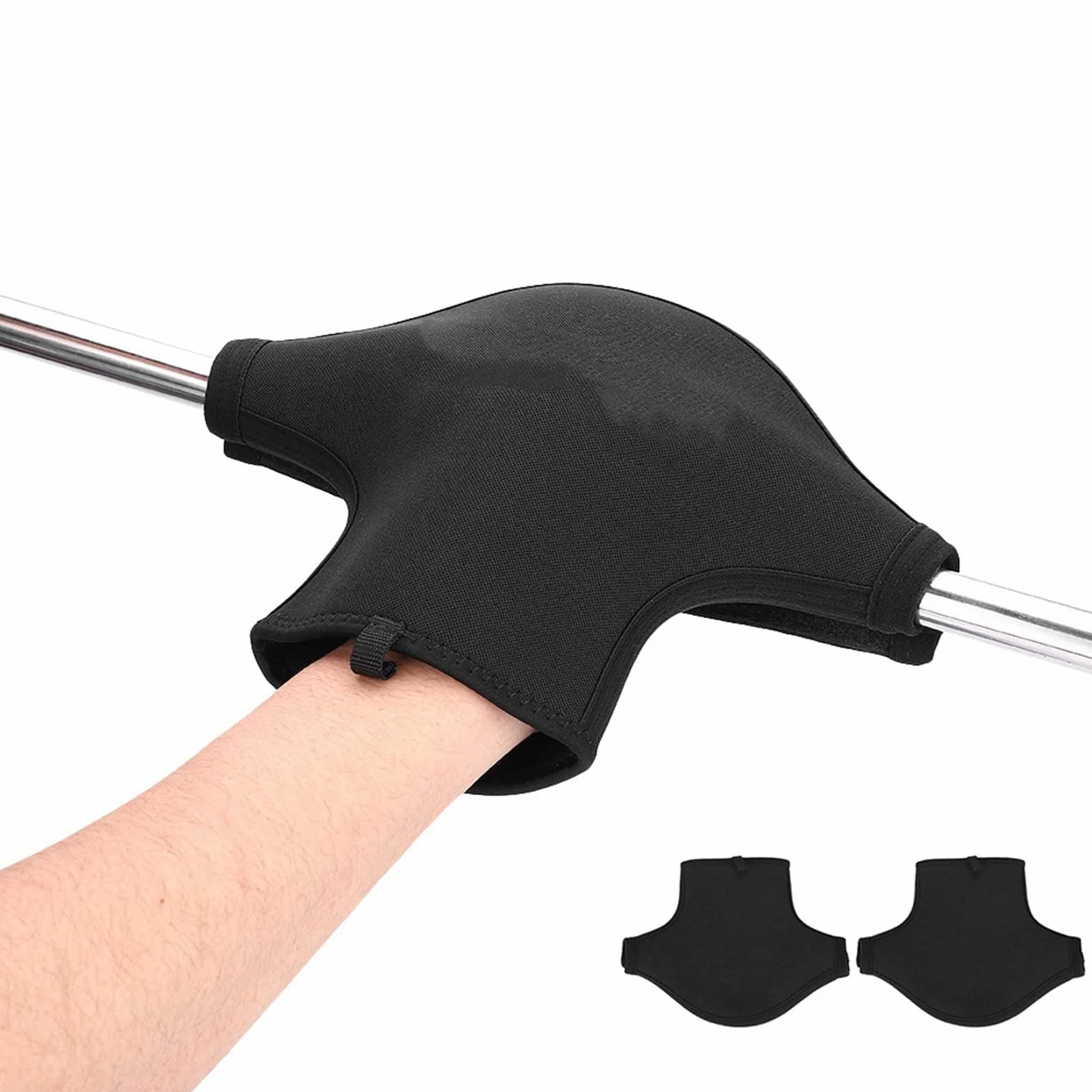 HERCHR Guantes de Remo de Neopreno, 1 Par 200g Guantes de Remo para Kayak Guantes de Kayak Antideslizantes e Impermeables para Kayak, Recorridos en Canoa, Kayak y Raftin(Negro)