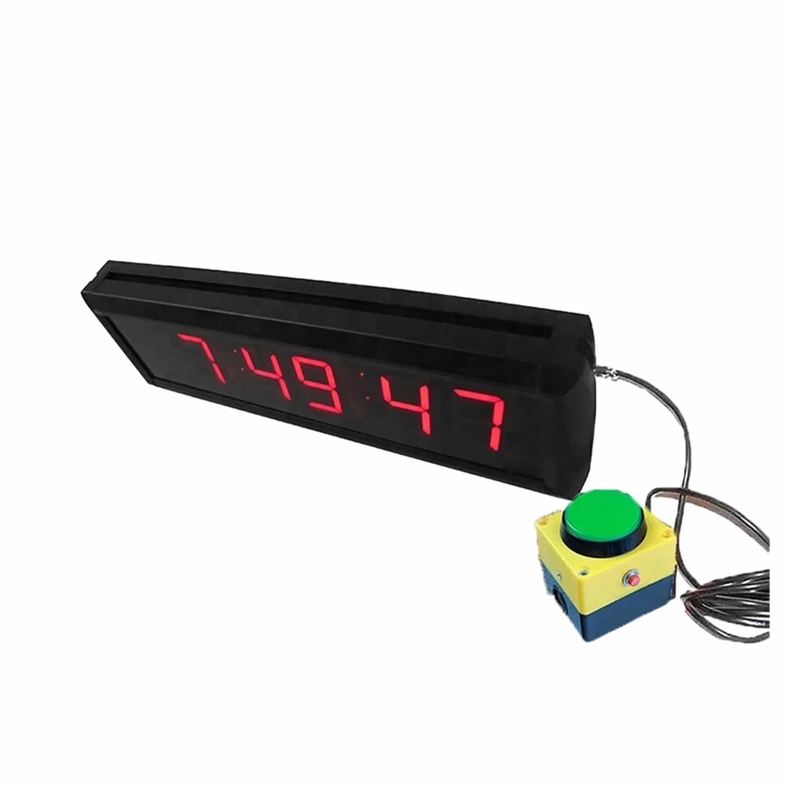 Reloj de gimnasio Reloj con botón de cronógrafo digital con pantalla LED, temporizador 220 con botón for precisión, 1,8 pulgadas Ideal para todos los gimnasios y entrenamientos.