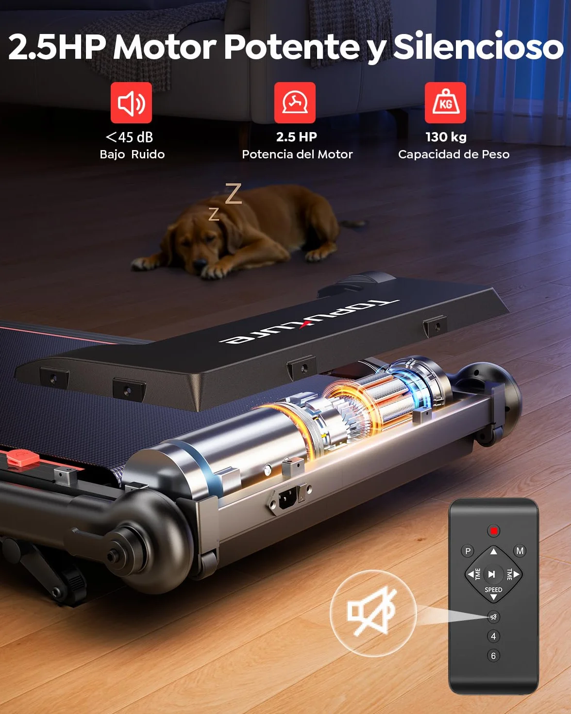 6 EN 1 Cinta de Correr Plegable, 0%-5%-10% Inclinación, 12 KM/H, Toputure Cinta Andar con Manillar Ajustable para Hogar y Oficina, Walking Pad con App, Control Remoto, 95°-105° Pantalla LED Ajustable