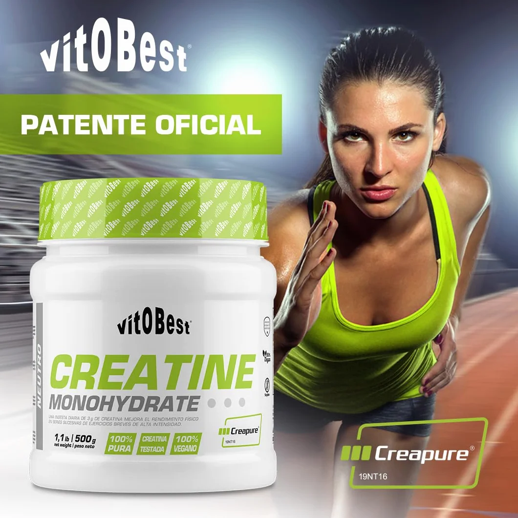 VITOBEST Creatina Monohidrato Creapure 500 g Sabor Neutro