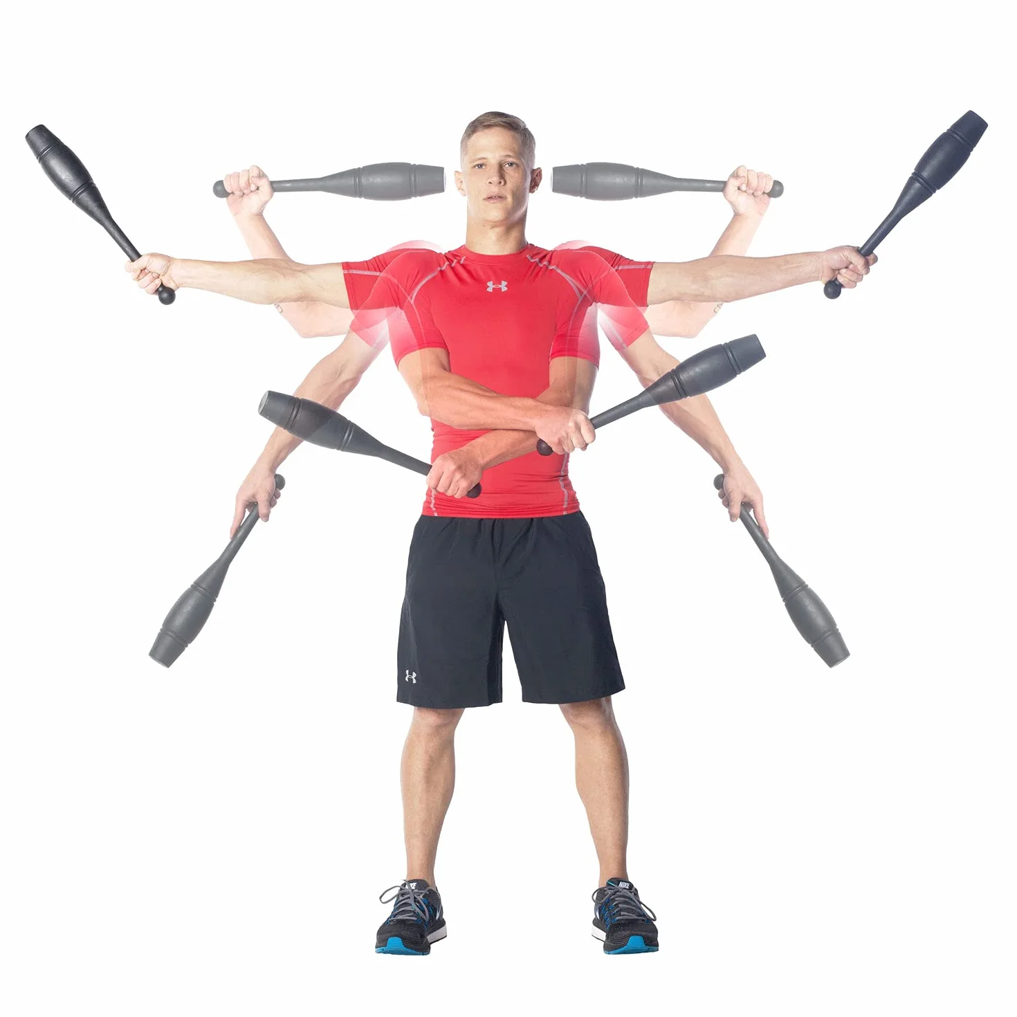 Ultimate Body Press Indian Clubs Pares 1 Libra 2 Libras 3 Libras