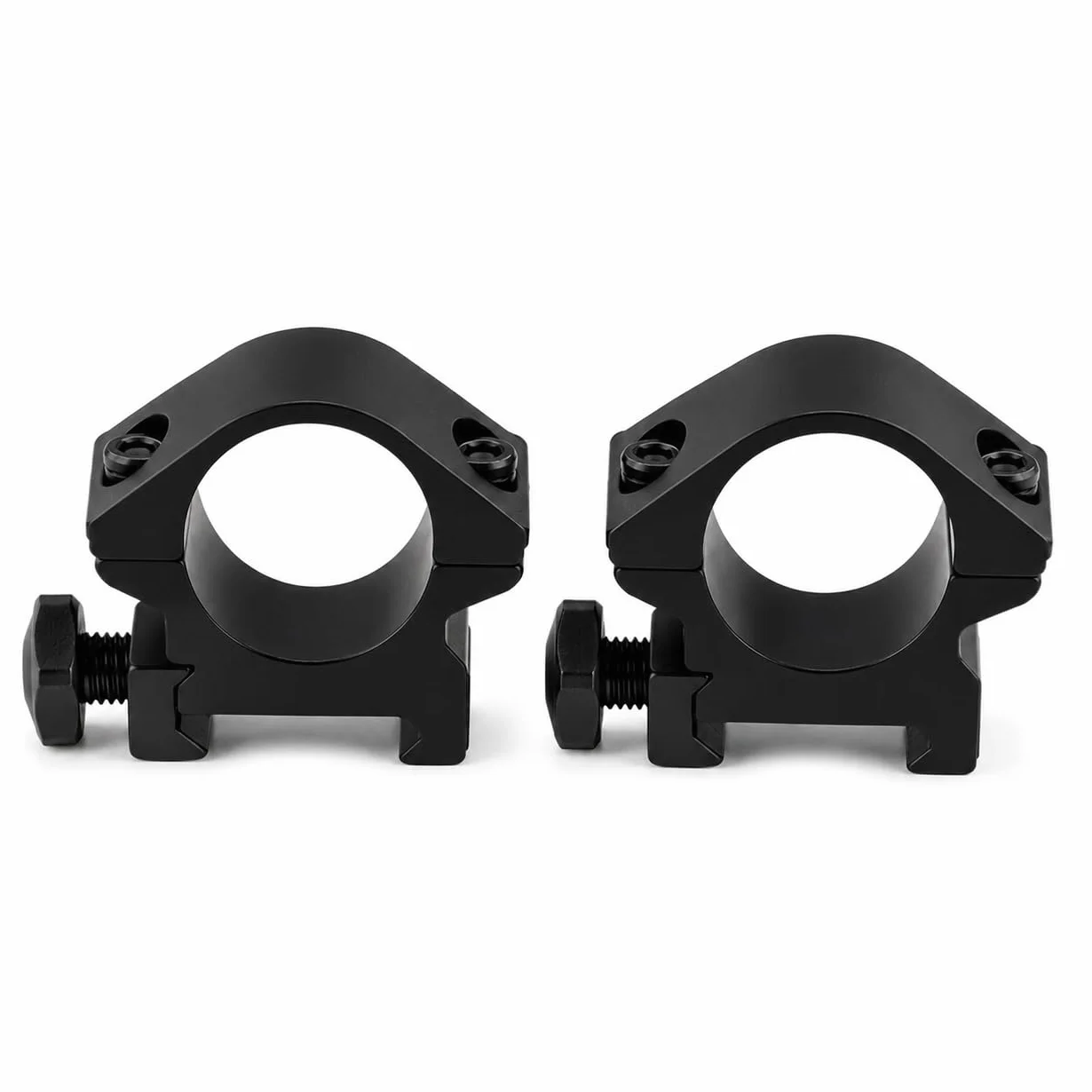 Anillas para Visor Combat Zone, Monturas Tacticas Metalicas para Airsoft, Soporte para Optica en Rail, Pack 2 Unidades para Rifle y Carabina