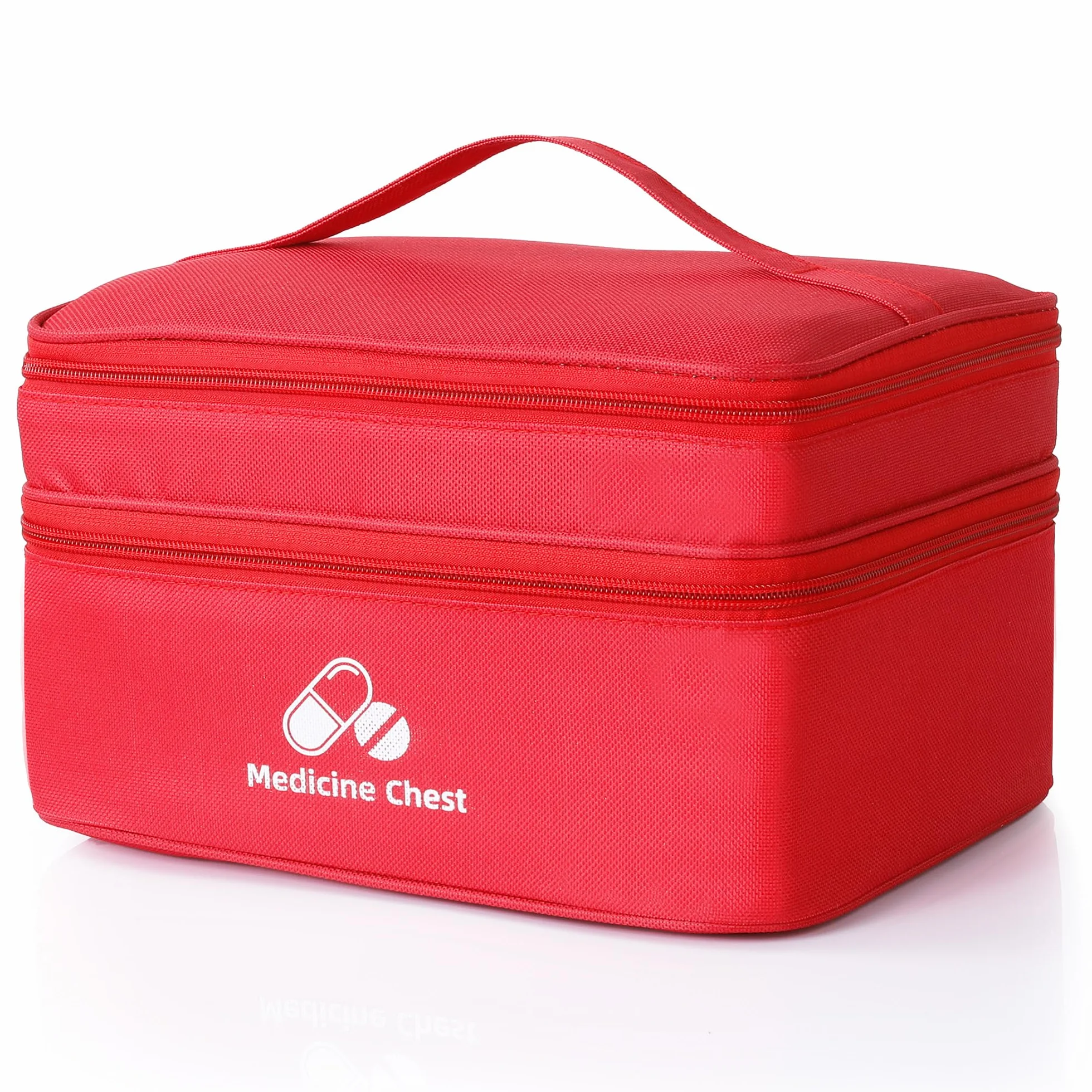 Romon Bolsa Primeros Auxilios Portátil Impermeable Gran Capacidad Botiquín Médico Vacío Rojo