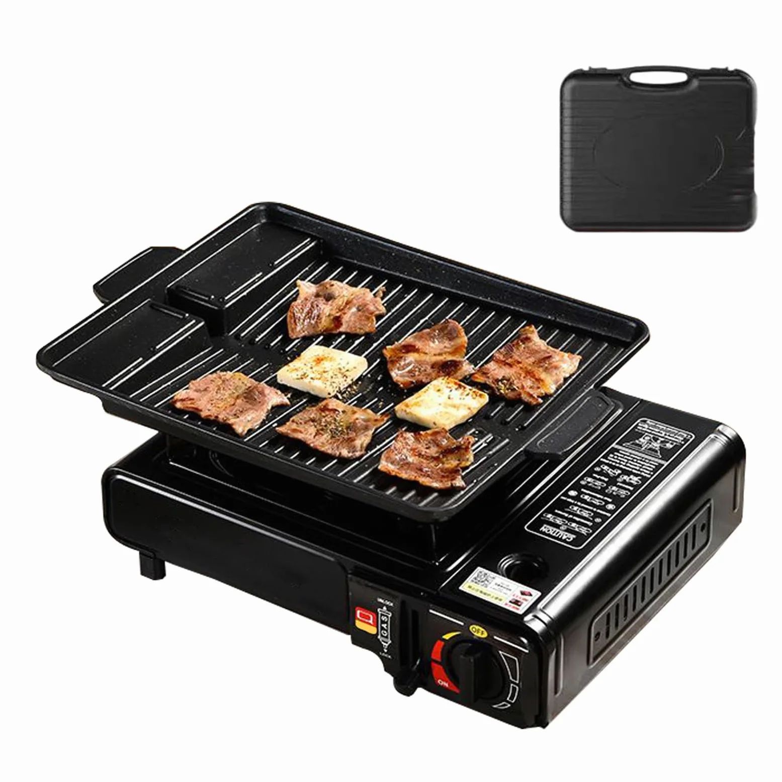 Hornillo de Camping Equipo Quemador Supervivencia Con Encendido Automático | Hornillo Cassette para supervivencia al aire libre, picnic, camping, senderismo, pesca, mochilero, viaje por carretera.