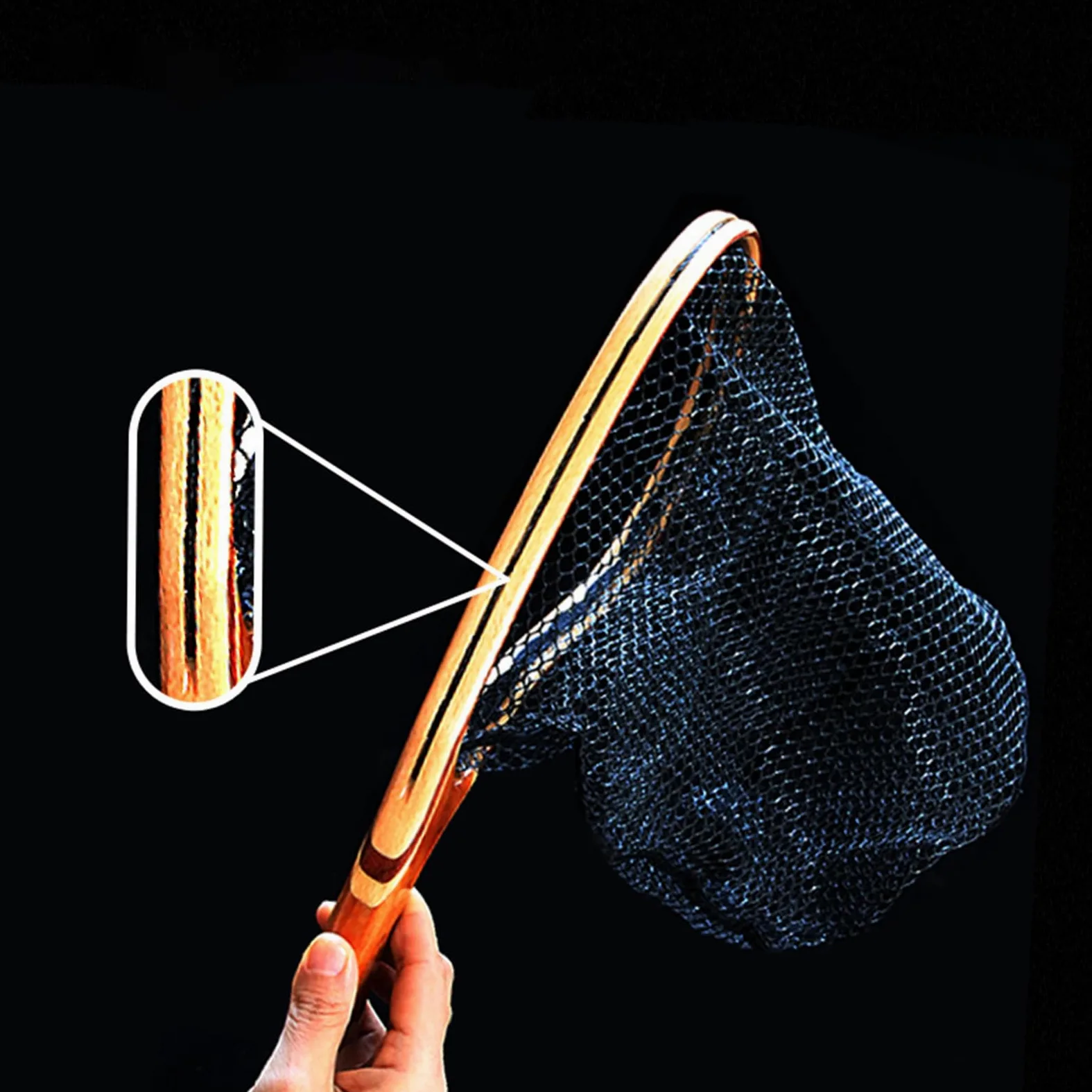 Red de pesca, Redes de pesca para Trucha | Red de Trucha para Herramienta | de Pescador, Estanque de Peces sin Peligro para Peces, Equipo de, Red de Basbina, Malla Negro