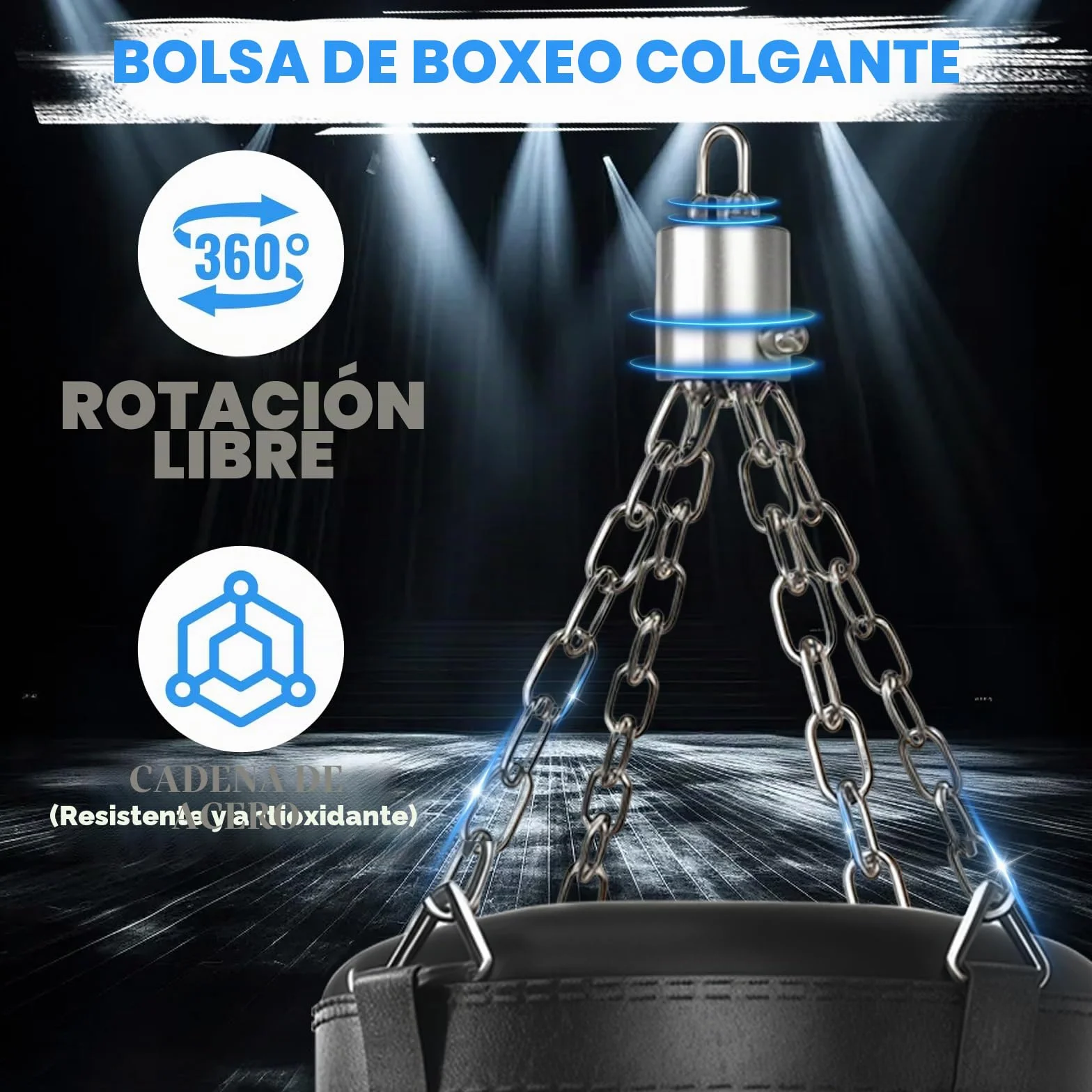 Saco de Boxeo Ninonly 120 cm Colgante con Guantes y Cuerda para Saltar