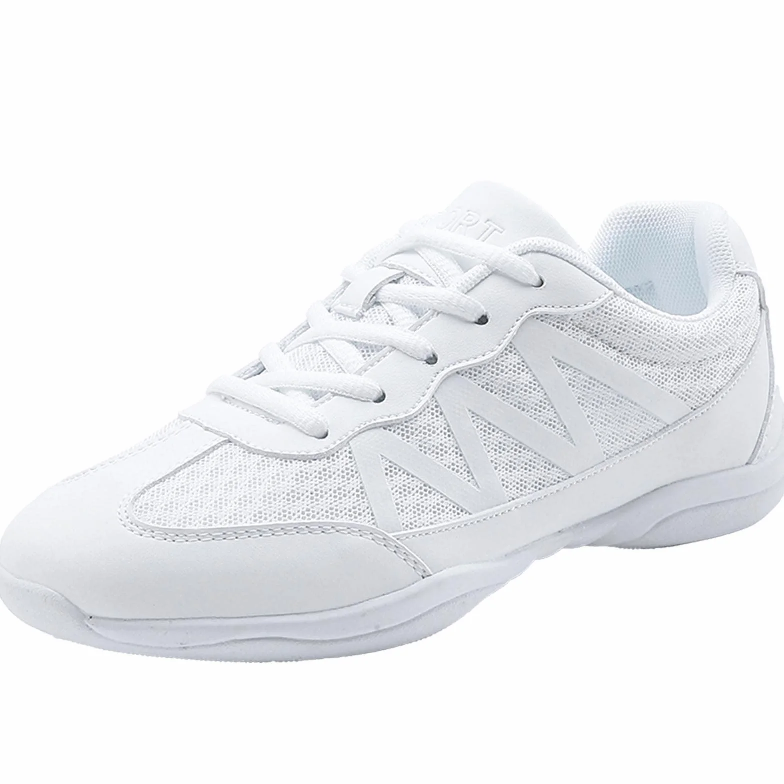 Zapatos de porrista blancos para mujer, zapatos de animadora, zapatos de cheer, yoga, gimnasia, jazz, zapatos de danza, zapatillas de correr