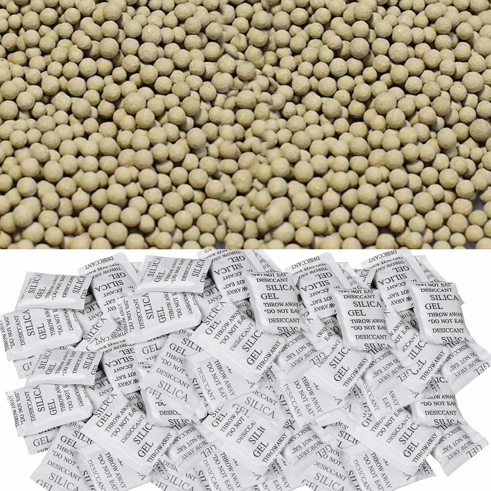 Bolsas de Gel de Sílice 1g, Deshumidificador Desecante Antihumedad para Ropa y Comida