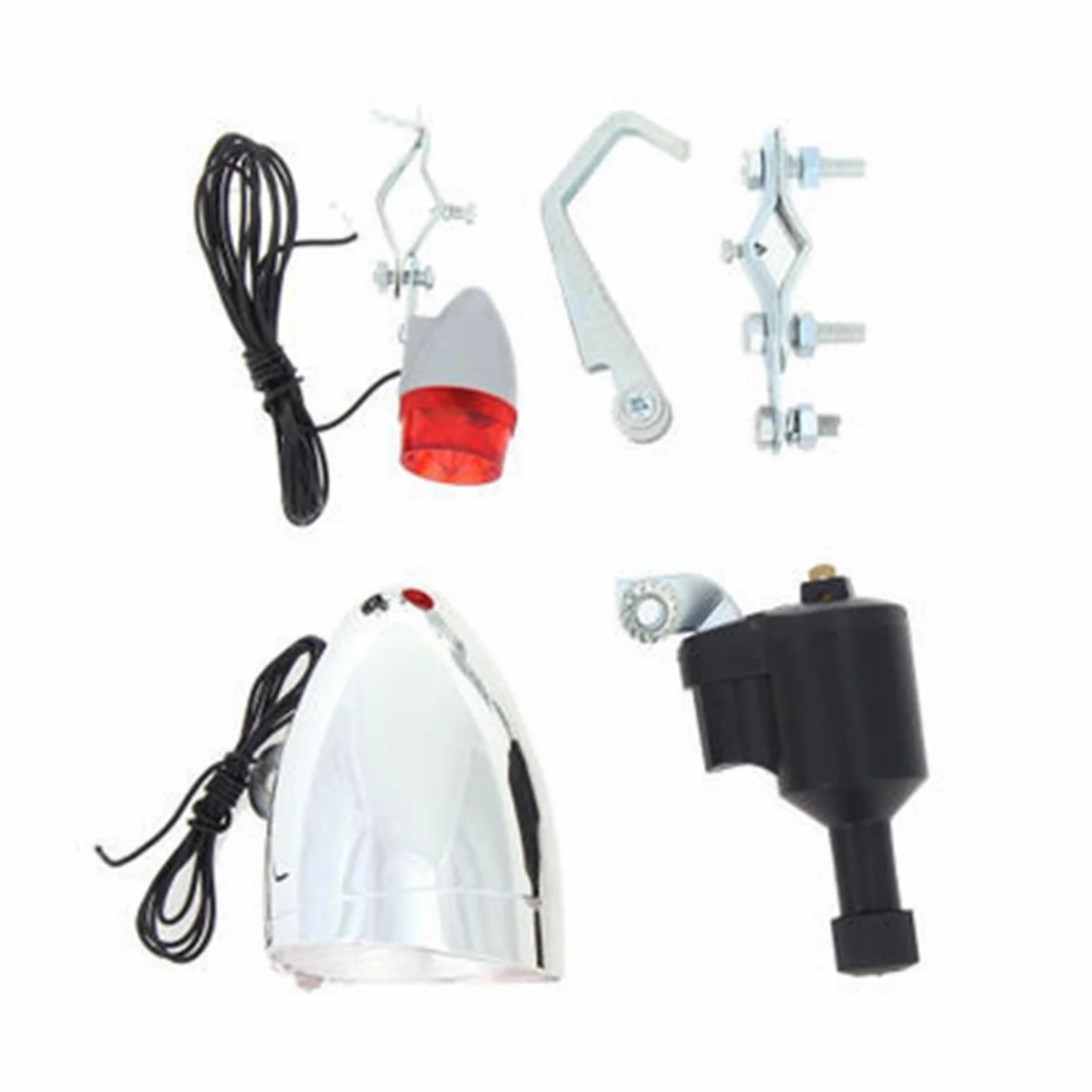 Luces para Bicicleta, Luces de una Sola Pieza, Luces a batería, Juego de Luces Delanteras y traseras, autoalimentadas.